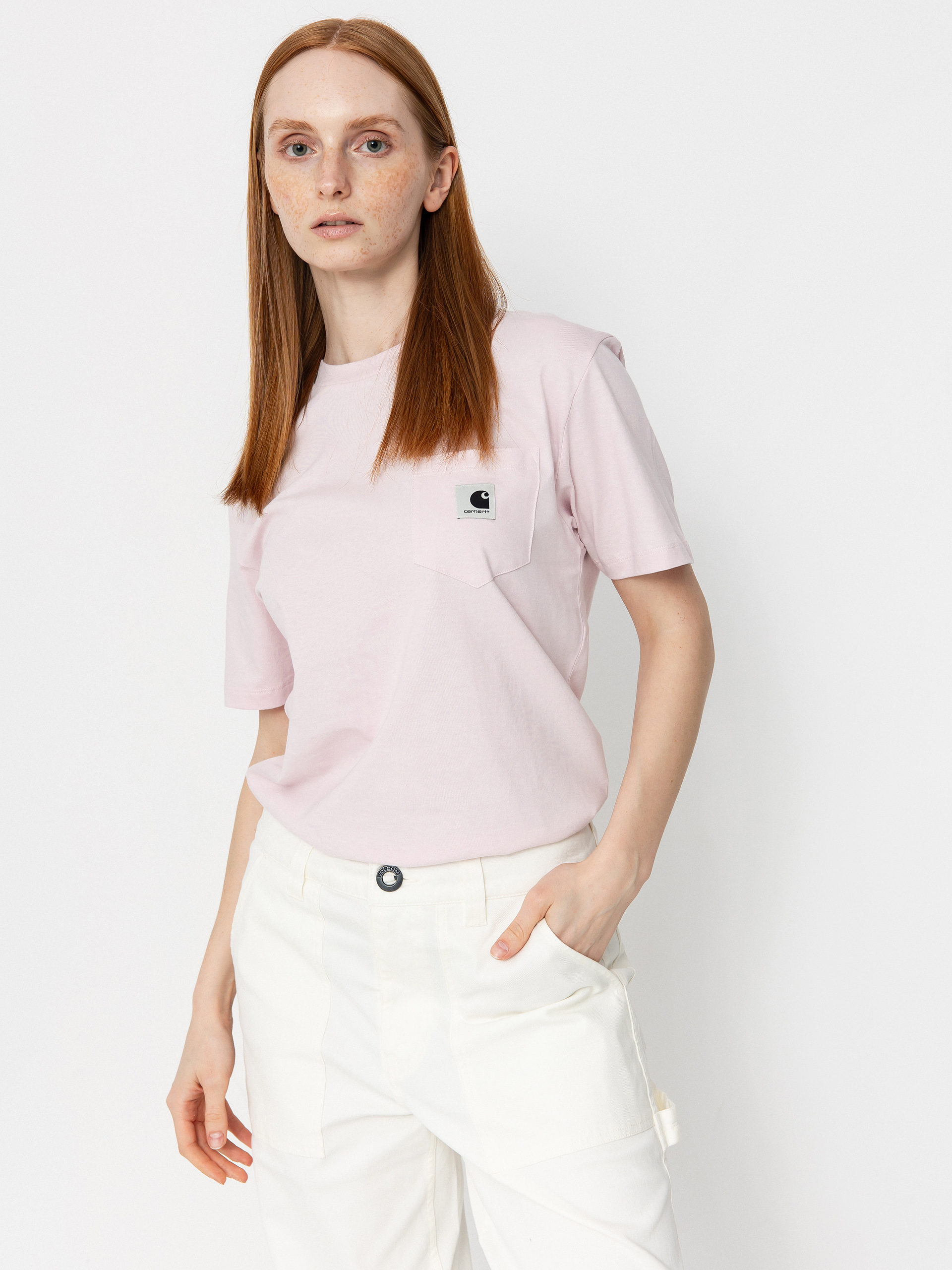 Футболка Carhartt WIP Pocket Wmn (air pink)