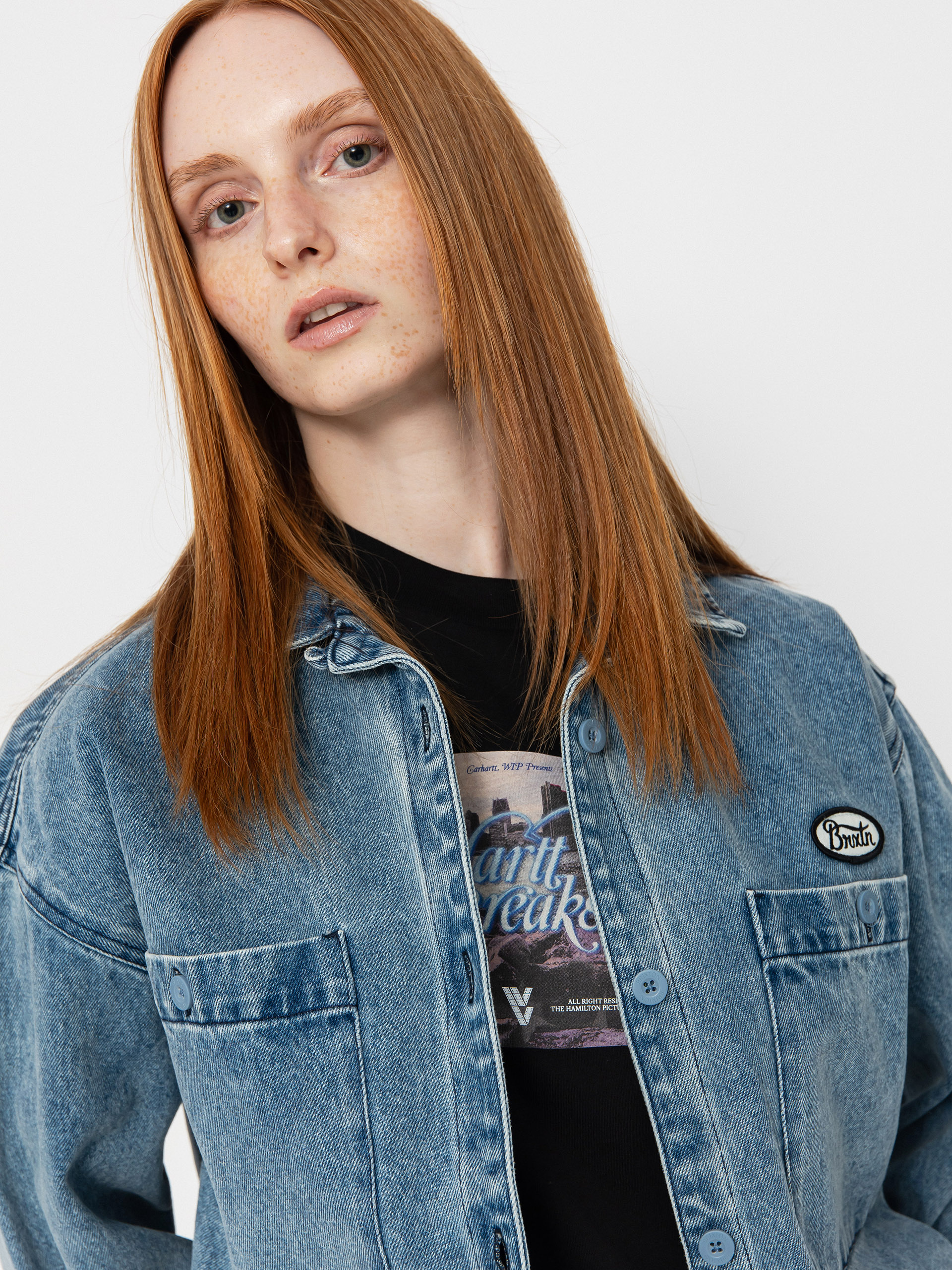 Сорочка Brixton Utopia Overshirt Wmn (lt denim)