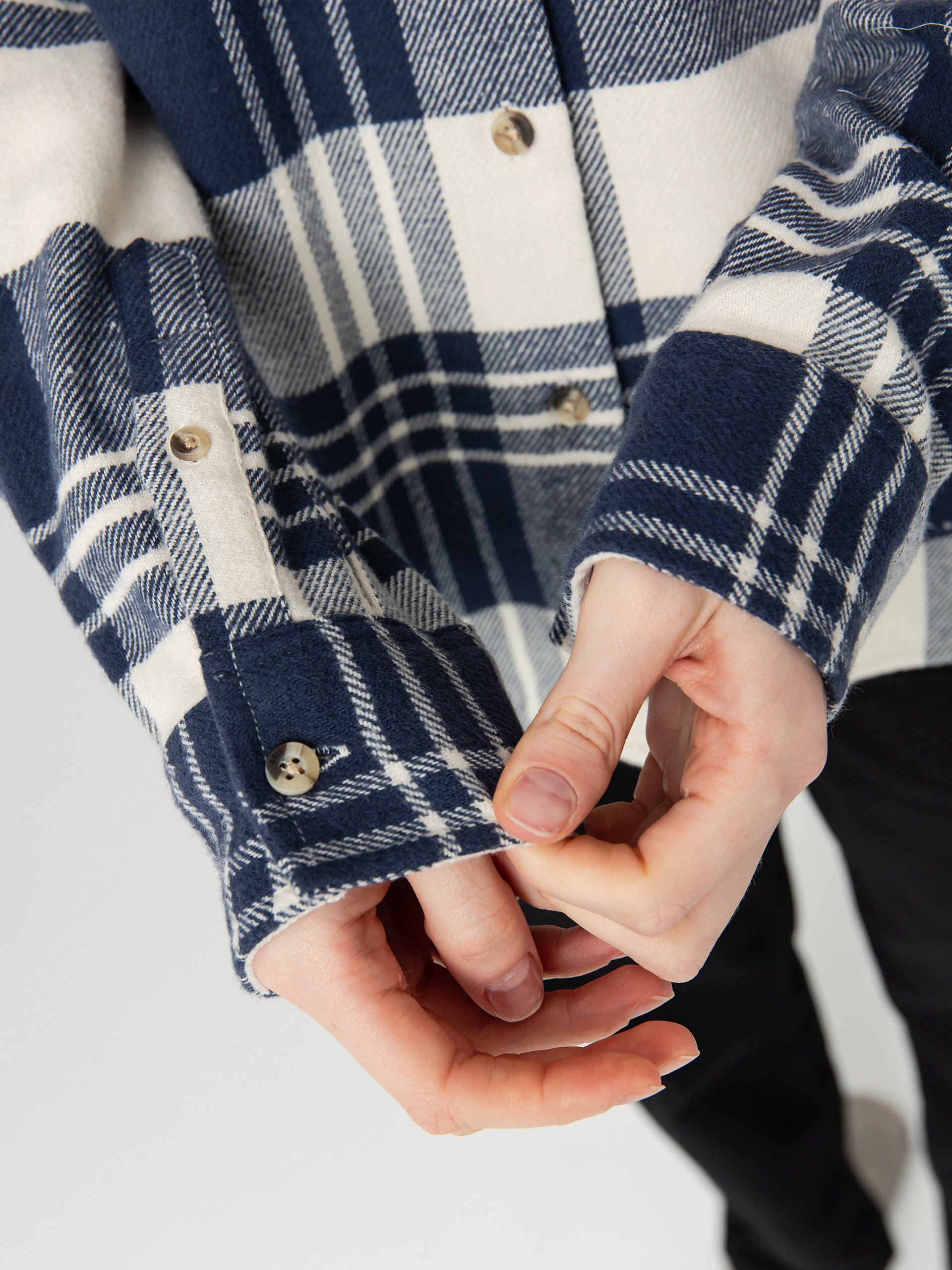 Сорочка Brixton Bowery Classic Flannel Wmn (azure blue/whitecap plaid)