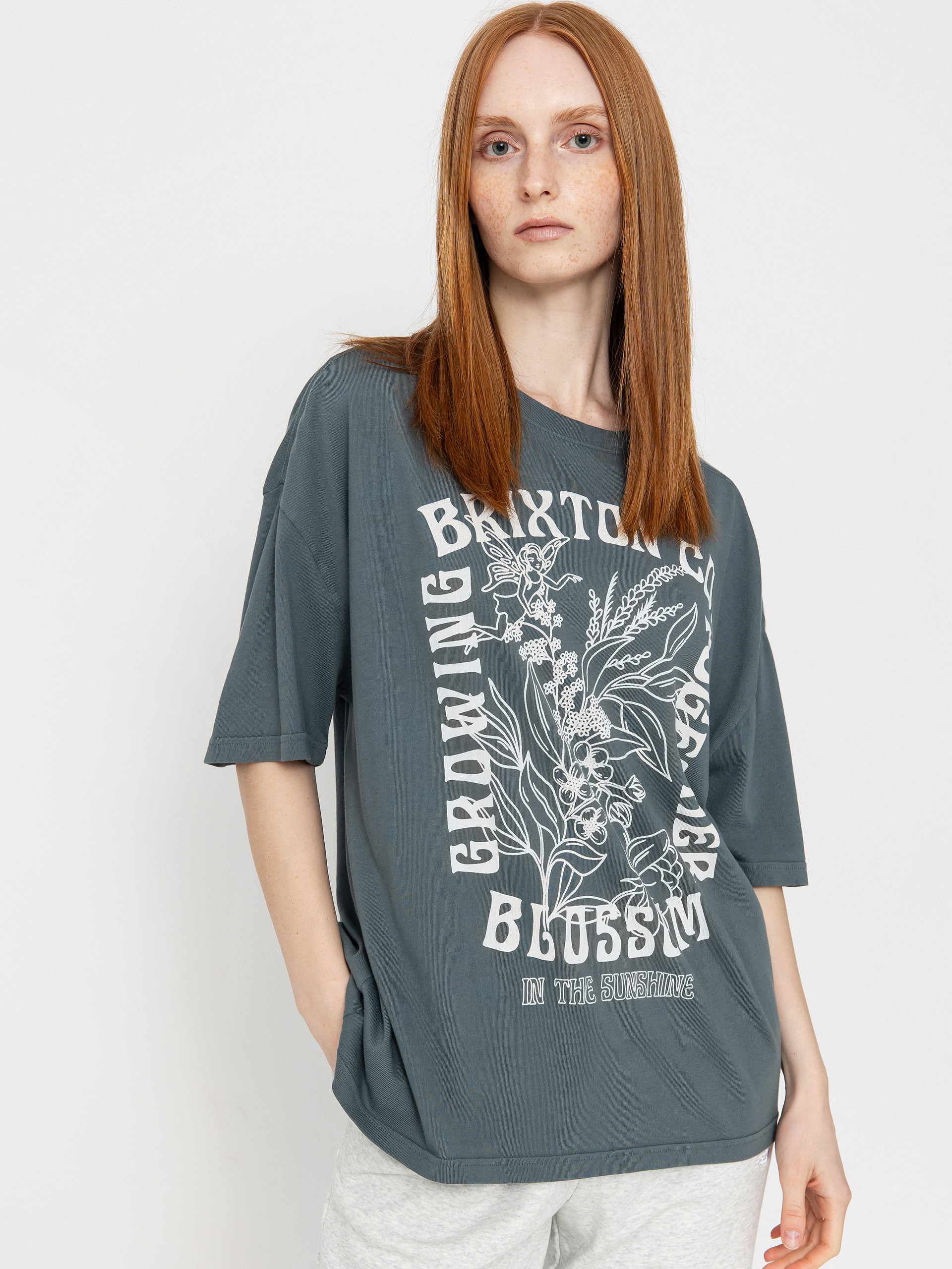 Футболка Brixton Bloom Oversized Boyfriend Wmn (basalt)