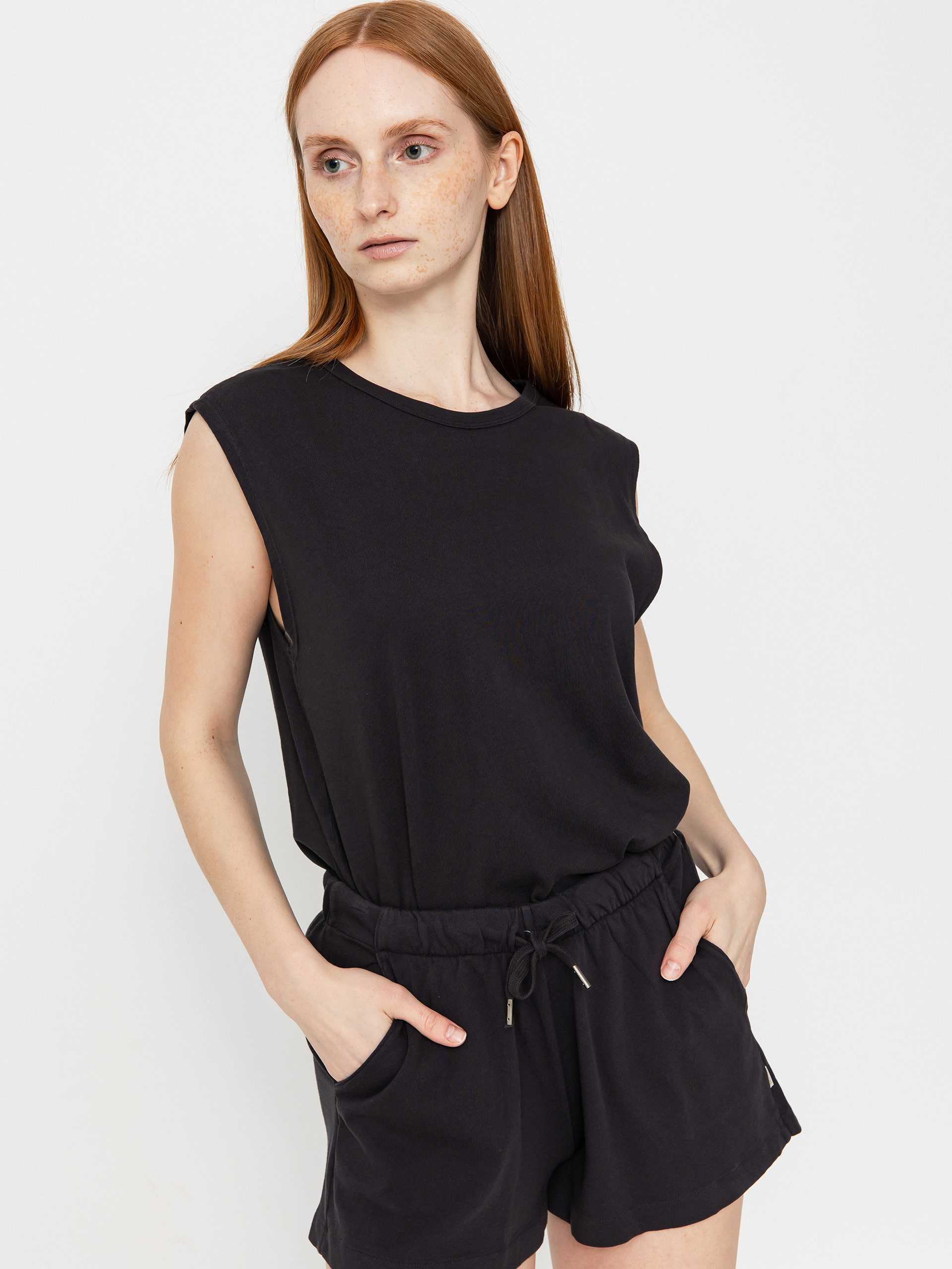 Футболка Brixton Koszulka Carefree Organic Gd Muscle Tan Wmn (black)