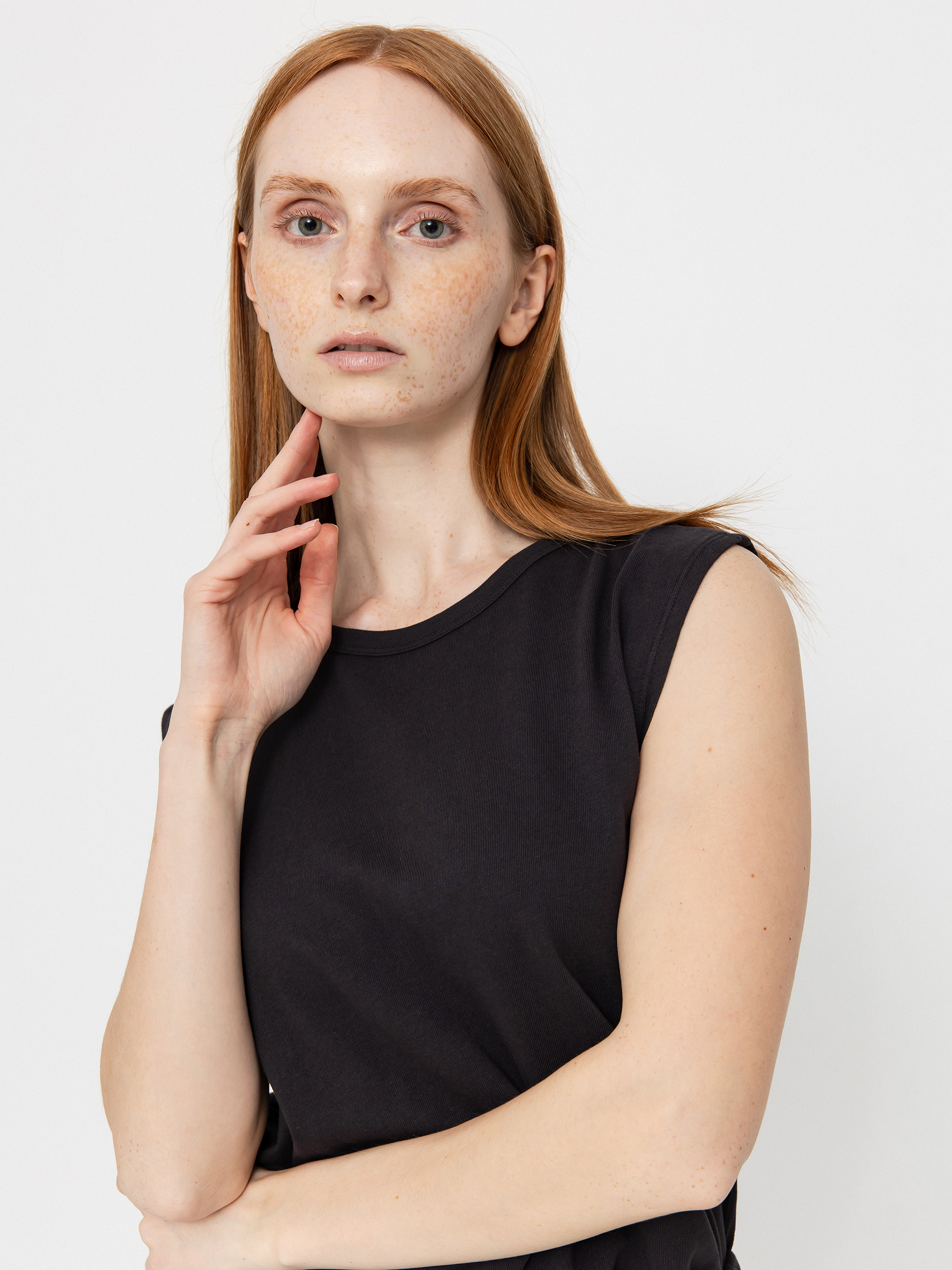 Футболка Brixton Koszulka Carefree Organic Gd Muscle Tan Wmn (black)