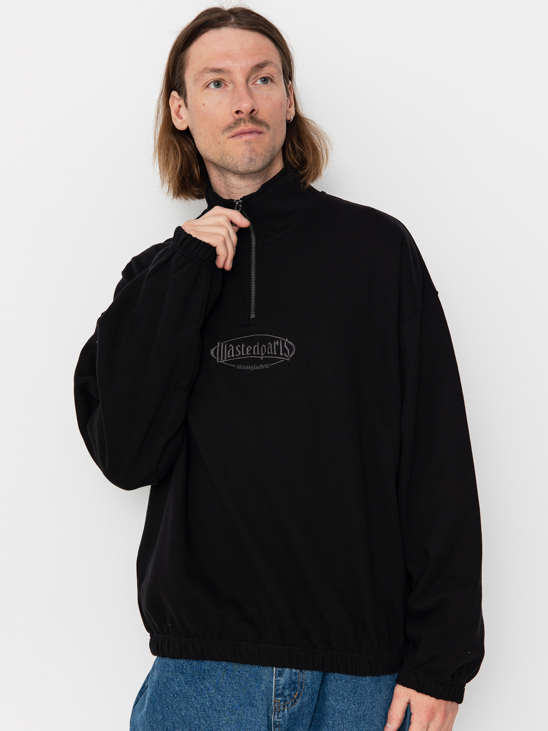 Світшот Wasted Paris Yard Boxy Funnel (black)