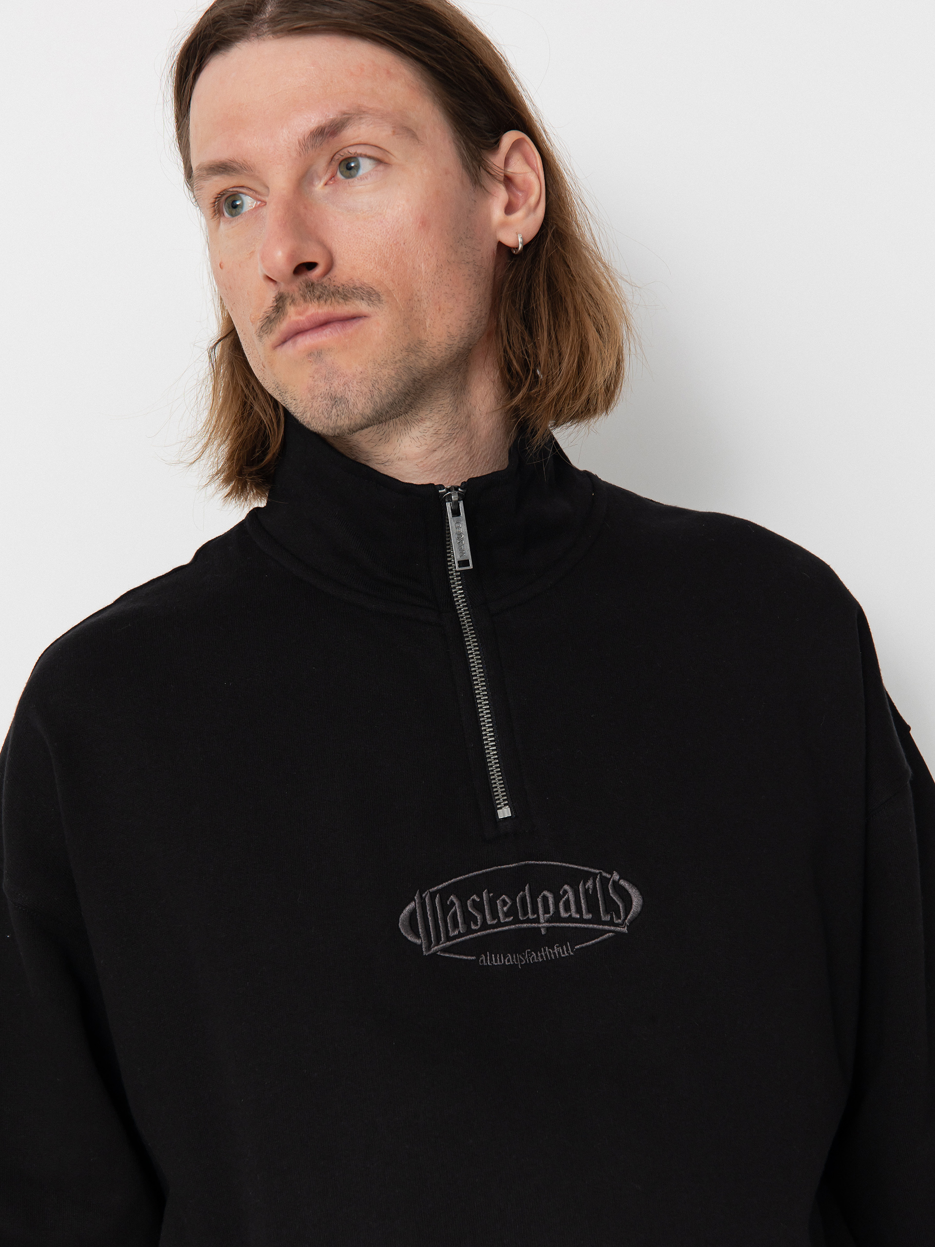 Світшот Wasted Paris Yard Boxy Funnel (black)