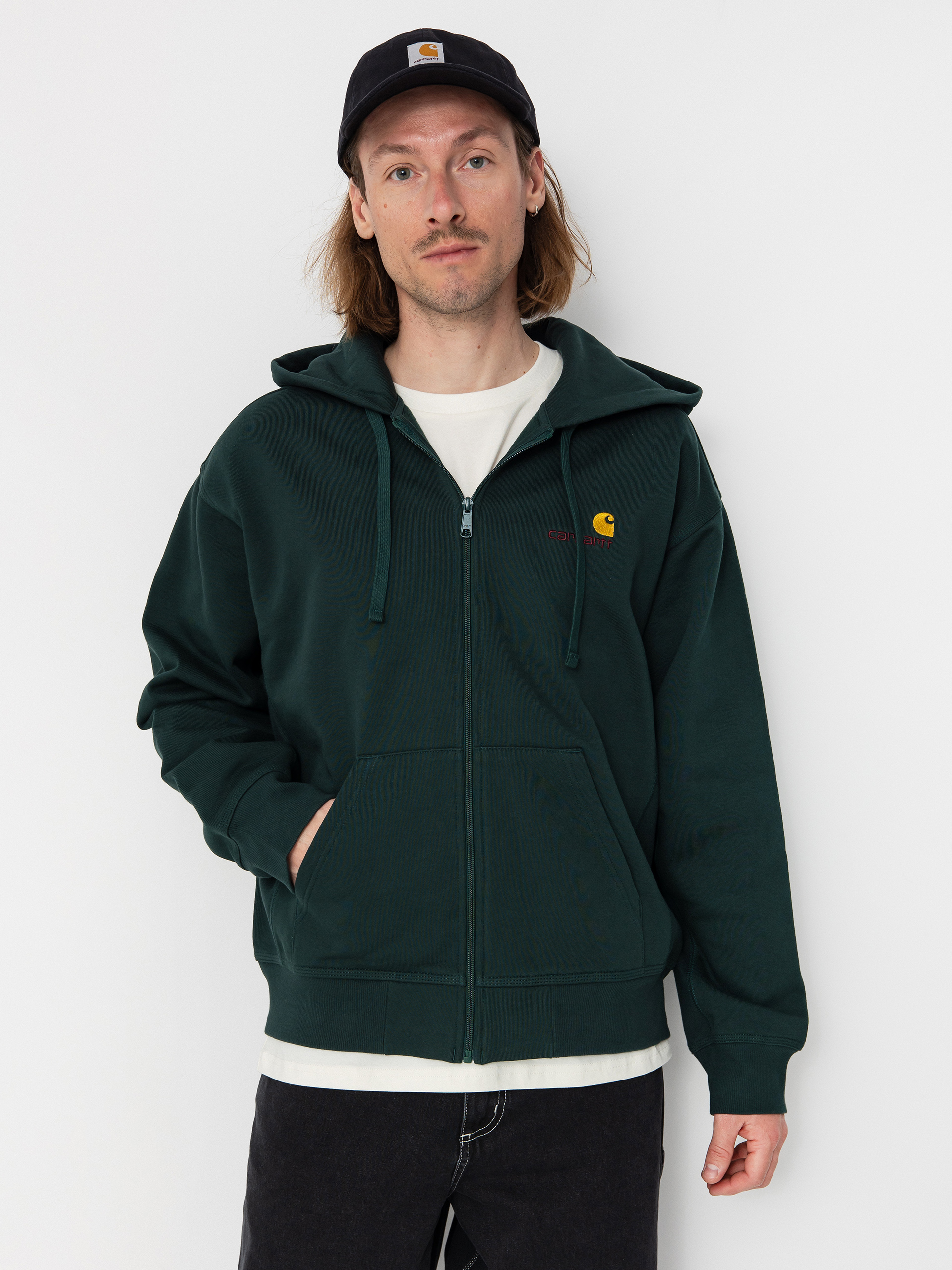 Худі Carhartt WIP American Script ZHD (conifer)