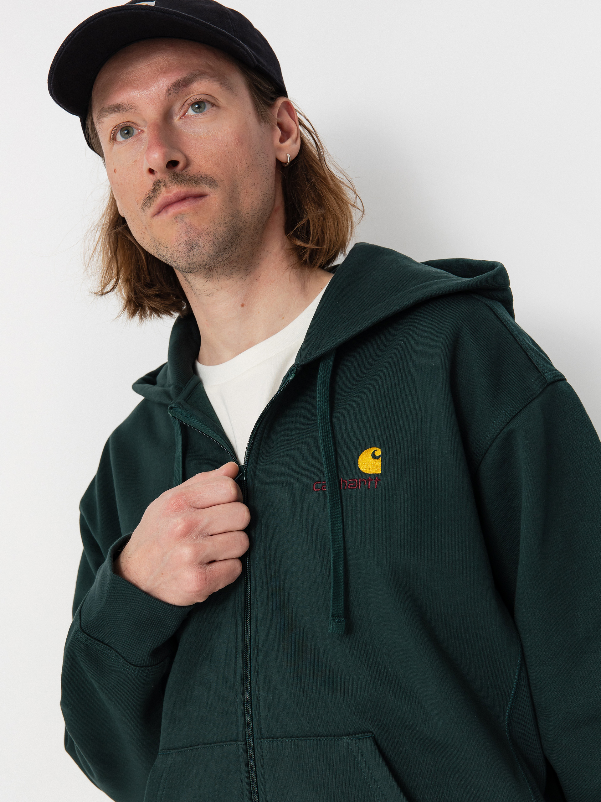 Худі Carhartt WIP American Script ZHD (conifer)