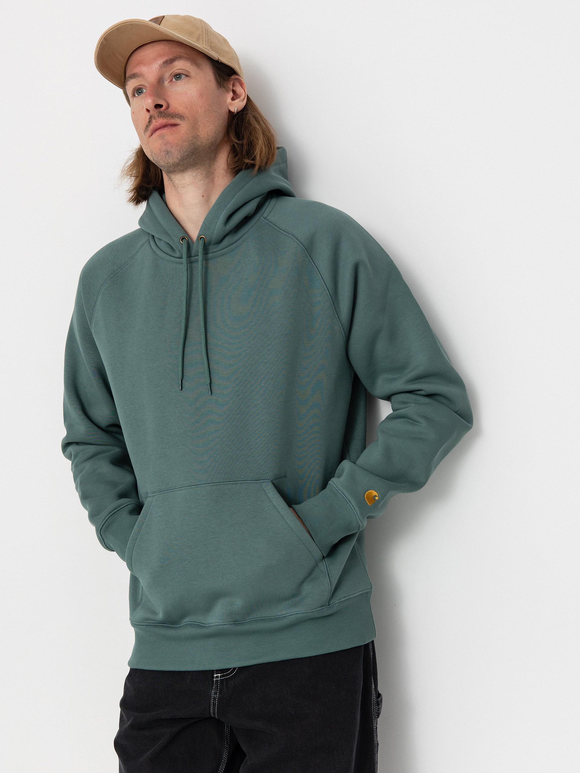 Худі Carhartt WIP Chase HD (silver pine/gold)