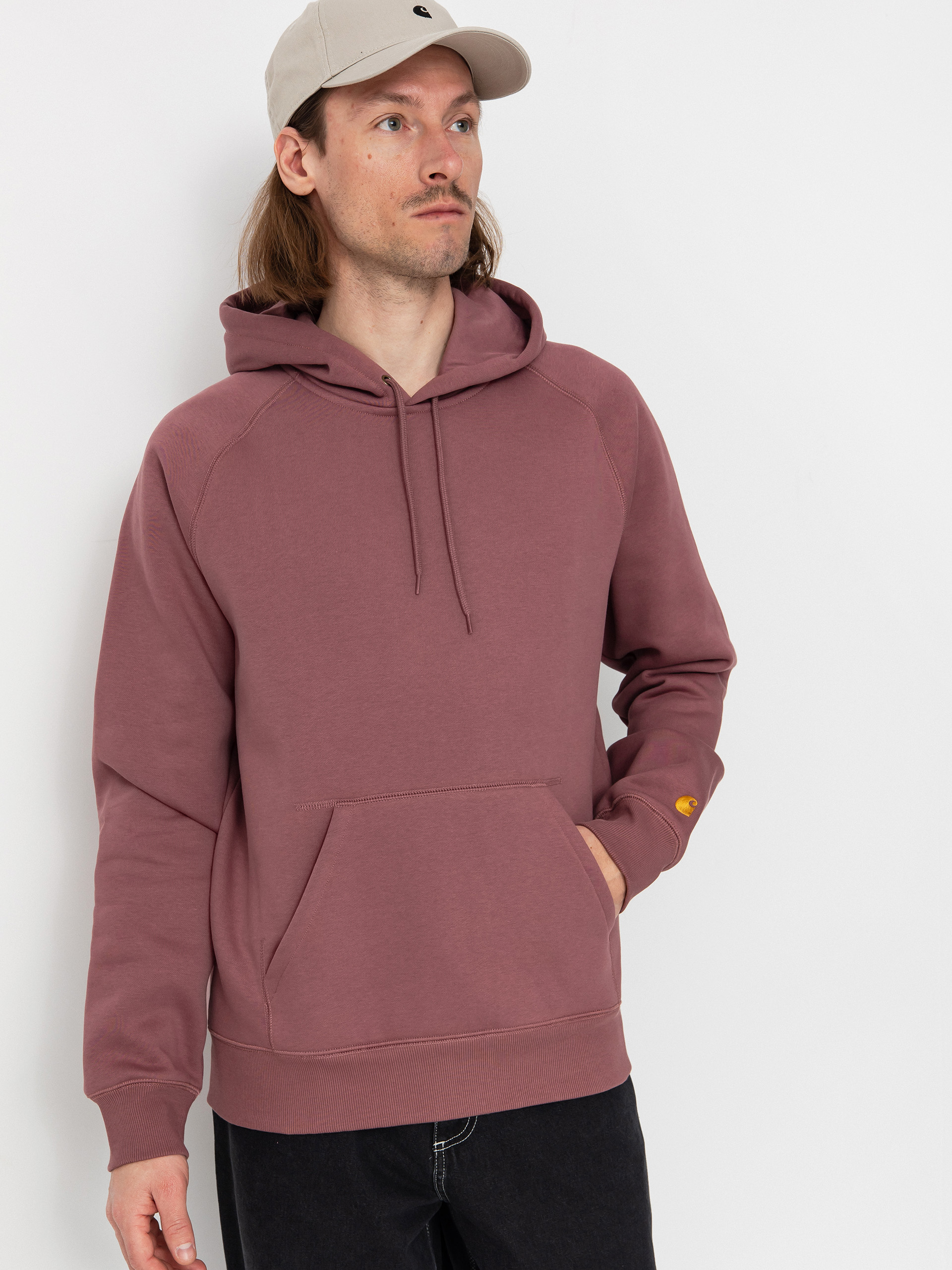 Худі Carhartt WIP Chase HD (dusky pink/gold)