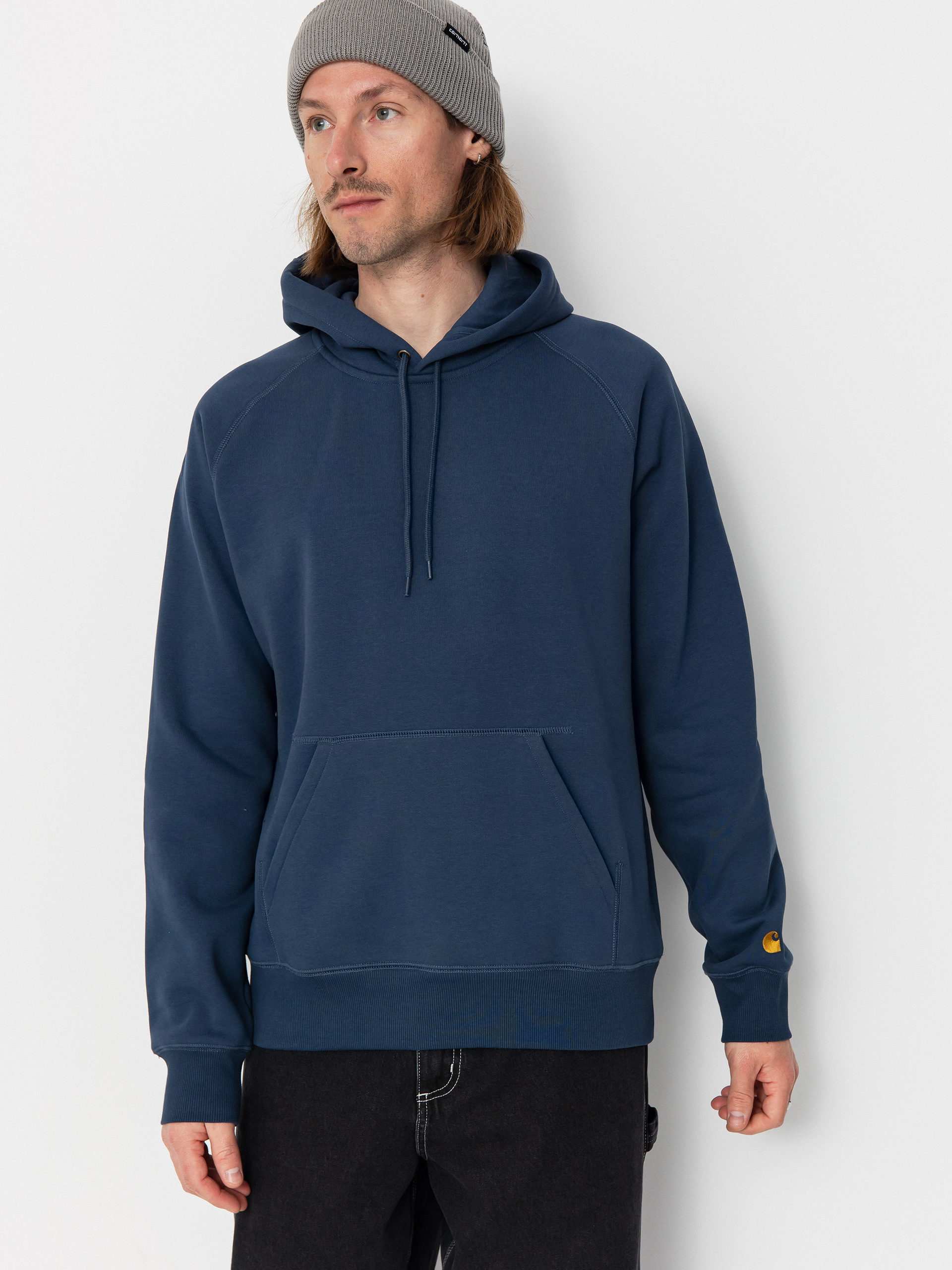 Худі Carhartt WIP Chase HD (dusky blue/gold)