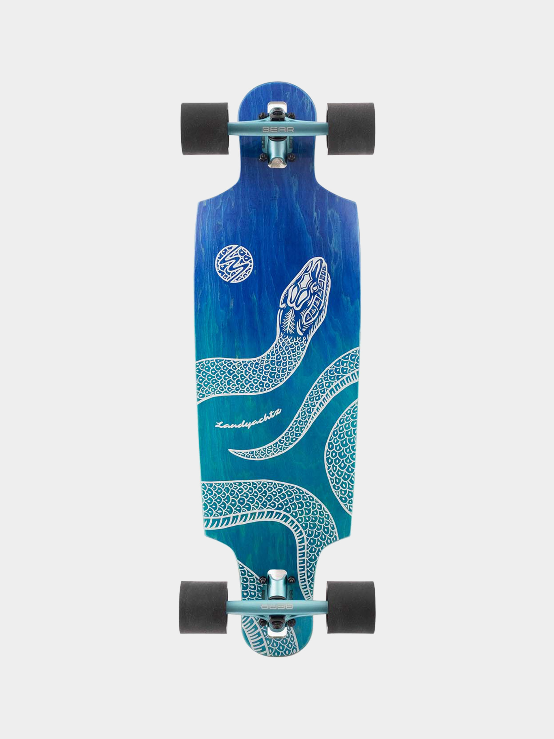 Landyachtz ランドヤッツ DropCat 33 ロングボード　スケート Лонгборд Landyachtz Drop Cat 33 - блакитний (python)