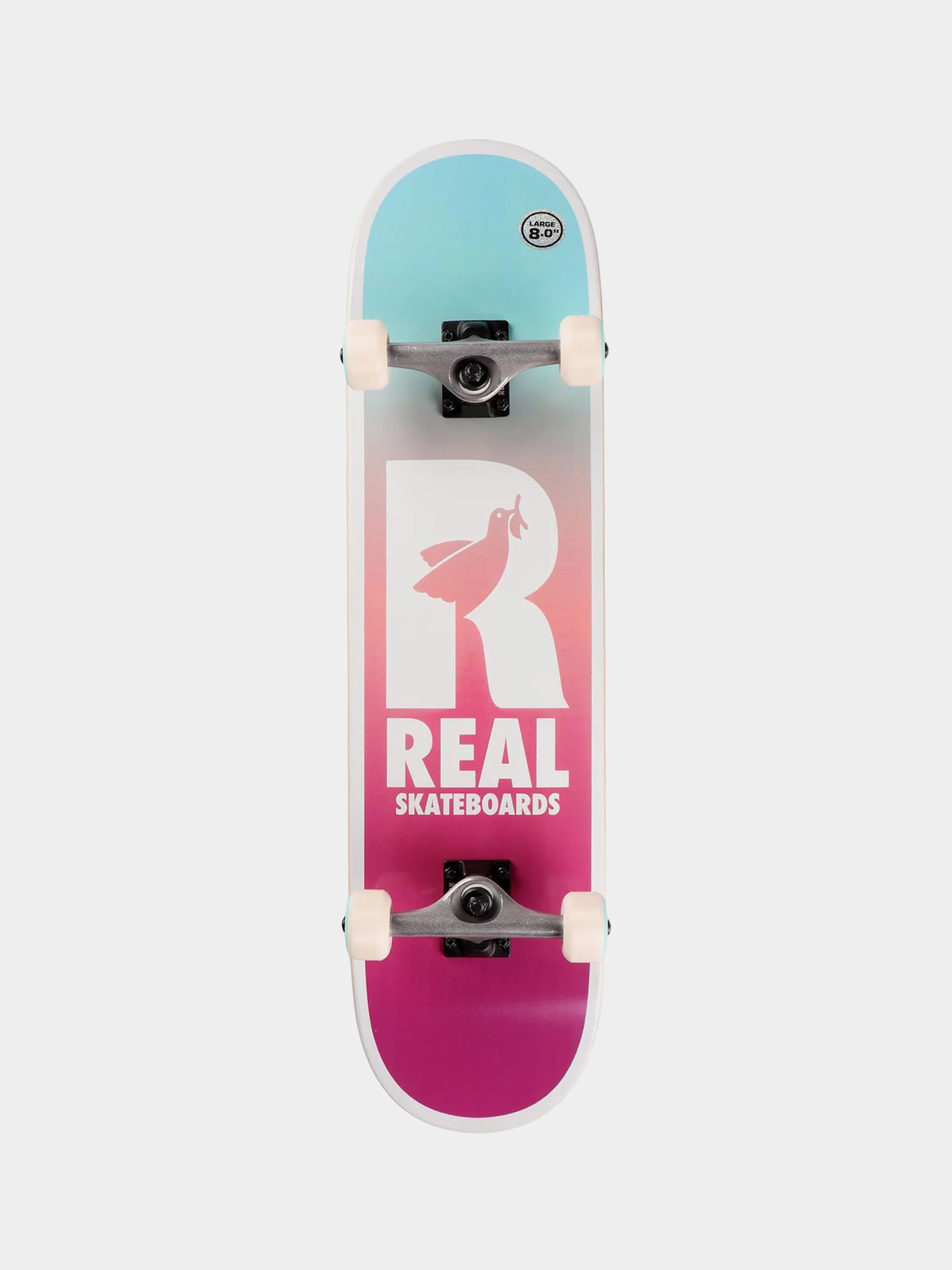 Скейтборд Real Be Free Fade (teal/white/purple)