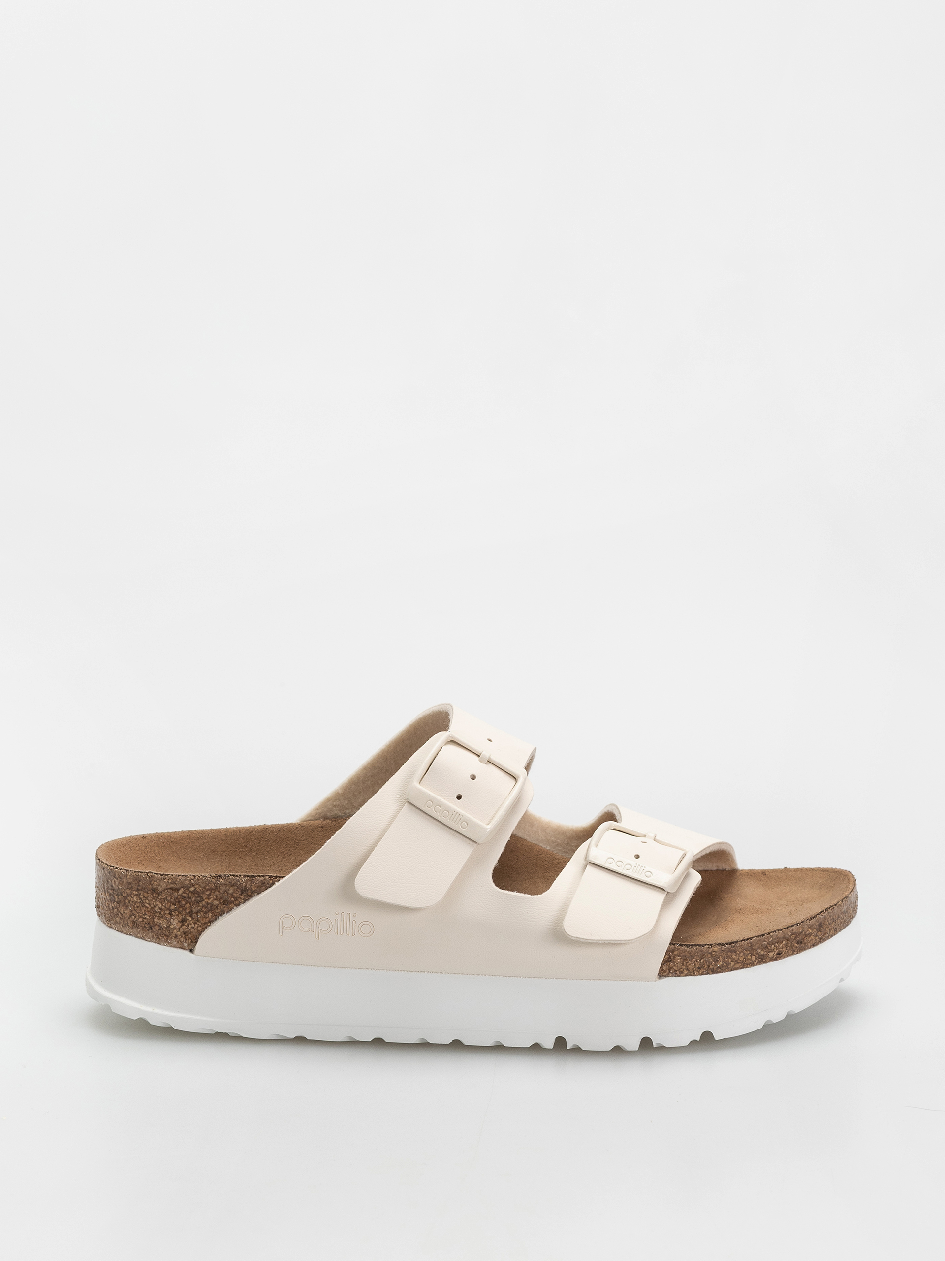 Шльопанці Birkenstock Arizona Flex Platform Vegan Narrow Wmn (eggshell)