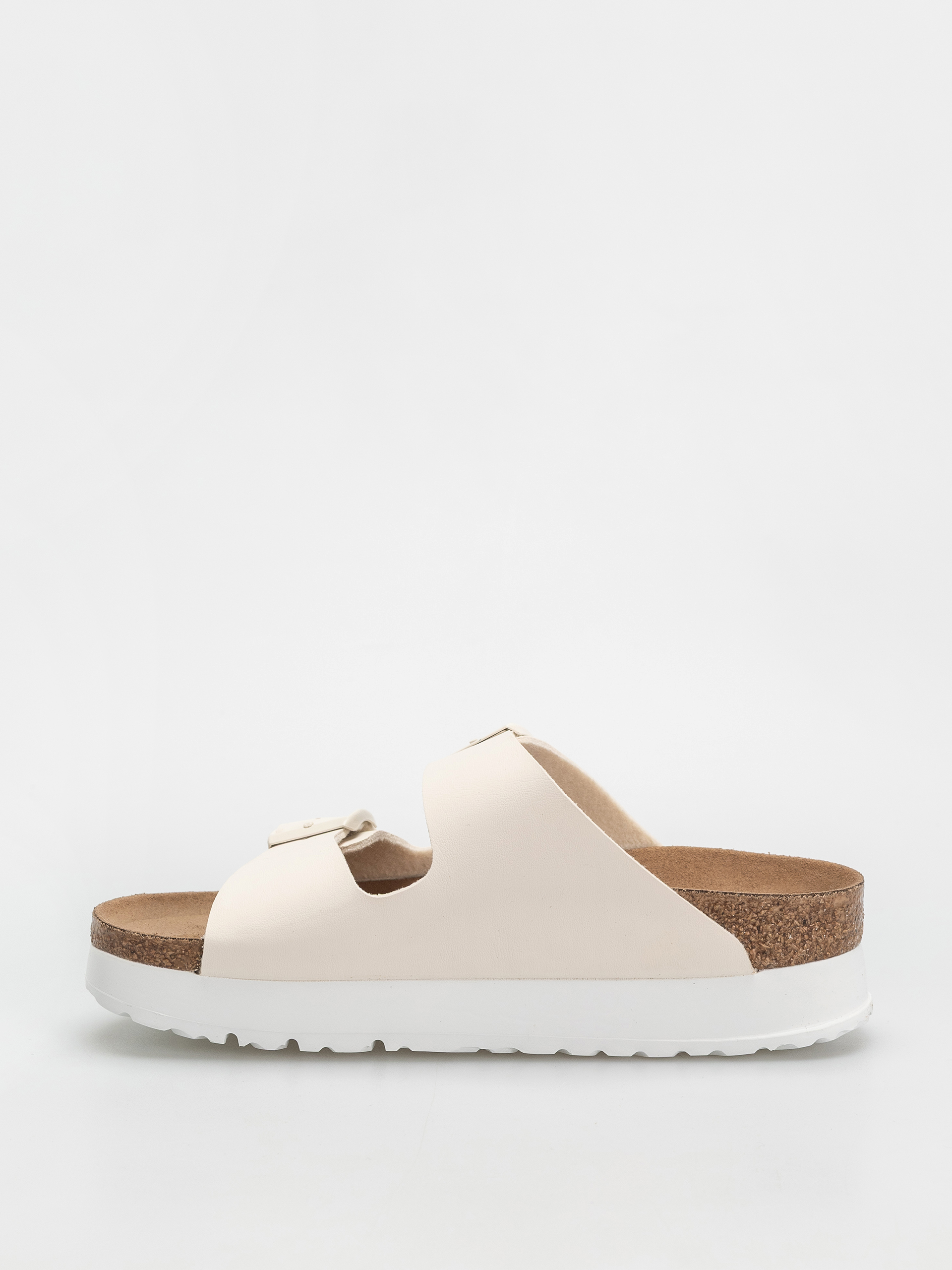 Шльопанці Birkenstock Arizona Flex Platform Vegan Narrow Wmn (eggshell)