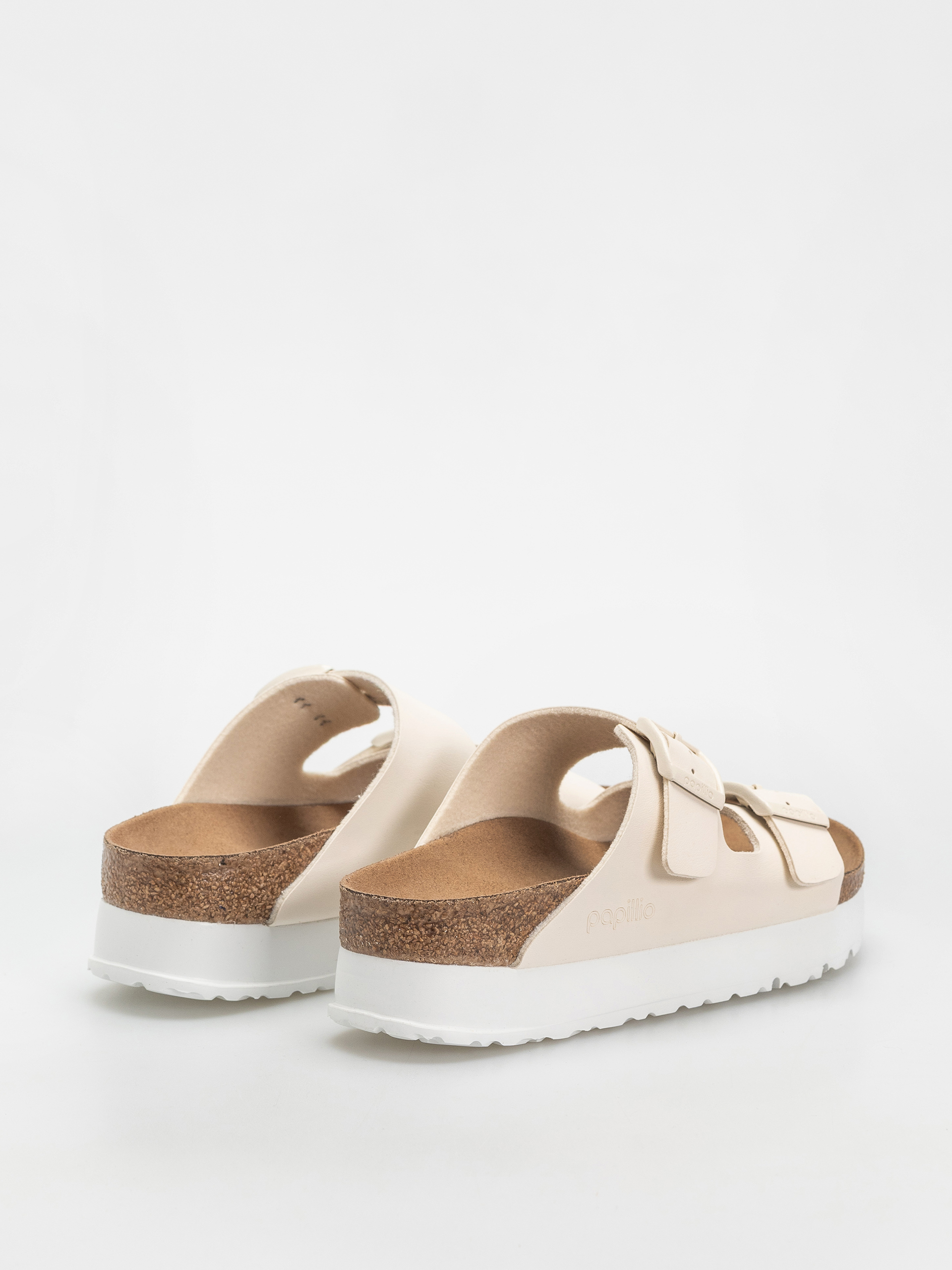 Шльопанці Birkenstock Arizona Flex Platform Vegan Narrow Wmn (eggshell)
