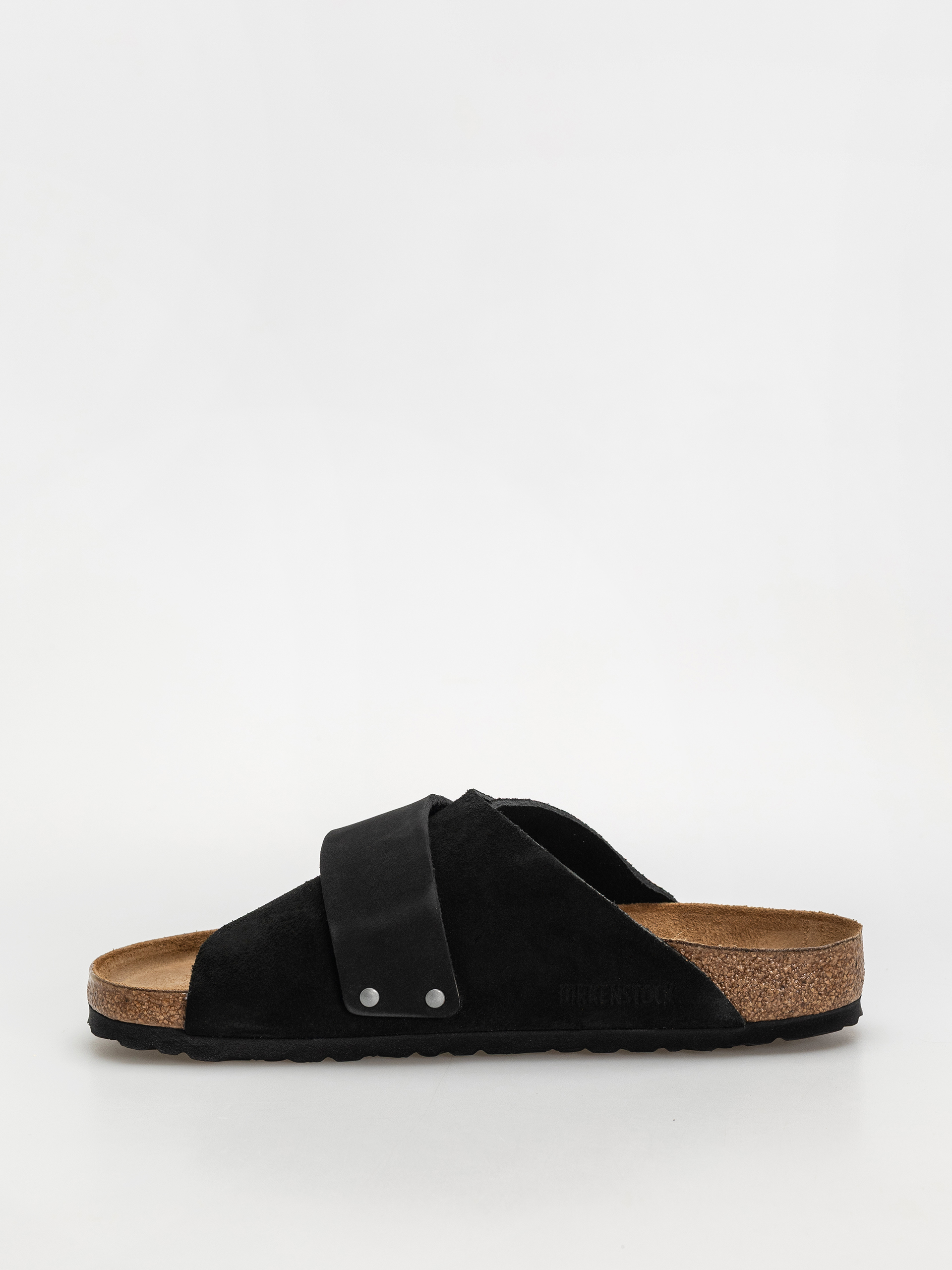 Шльопанці Birkenstock Kyoto Nubuck Suede Leather Regular (black)