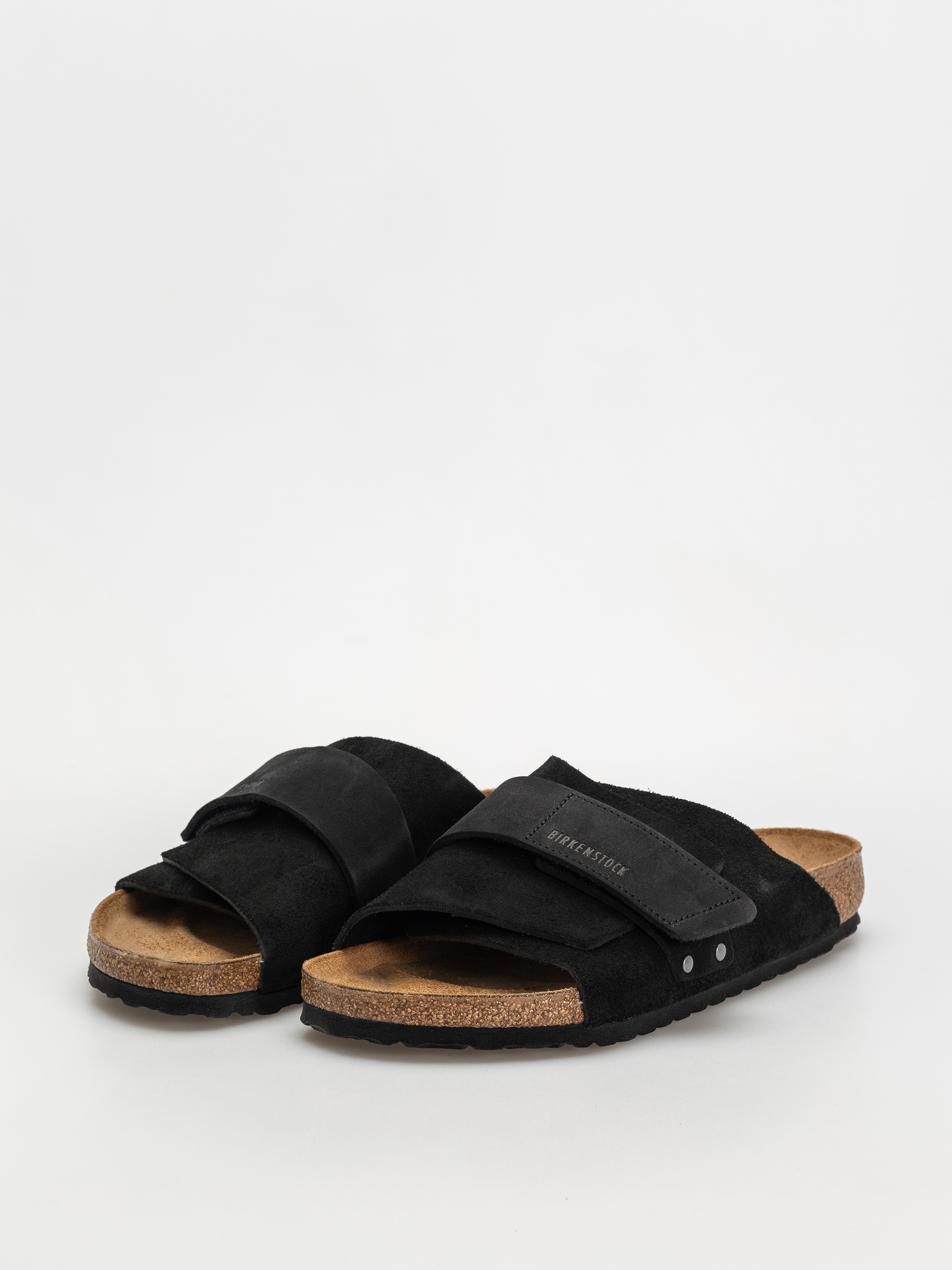 Шльопанці Birkenstock Kyoto Nubuck Suede Leather Regular (black)