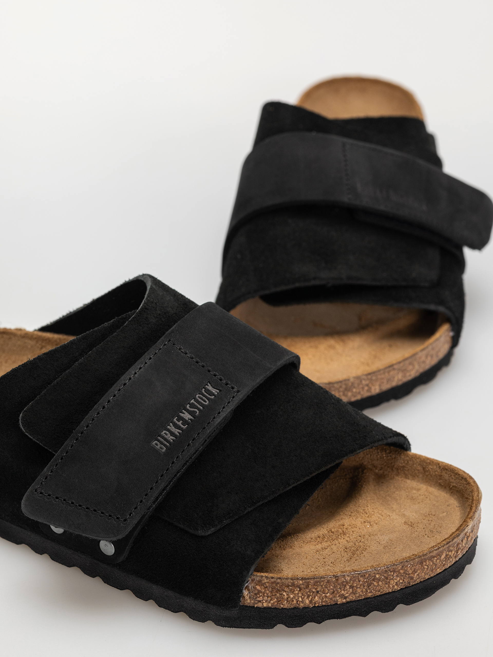 Шльопанці Birkenstock Kyoto Nubuck Suede Leather Regular (black)