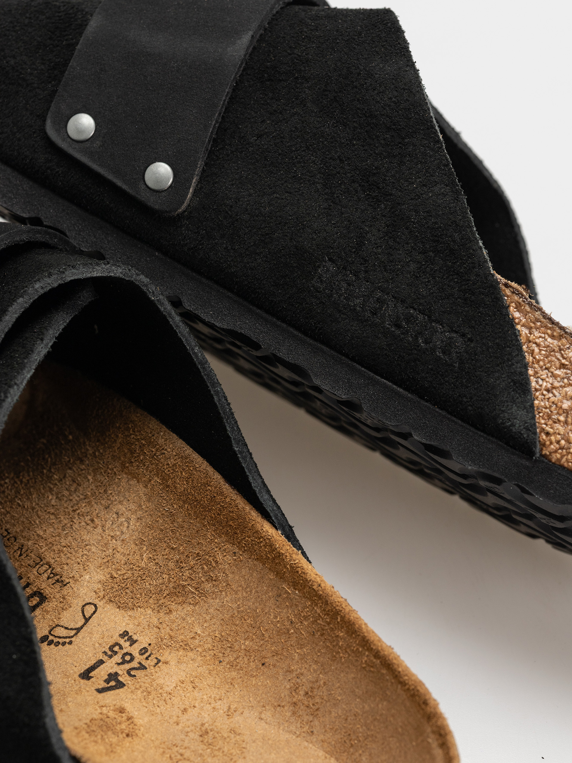 Шльопанці Birkenstock Kyoto Nubuck Suede Leather Regular (black)