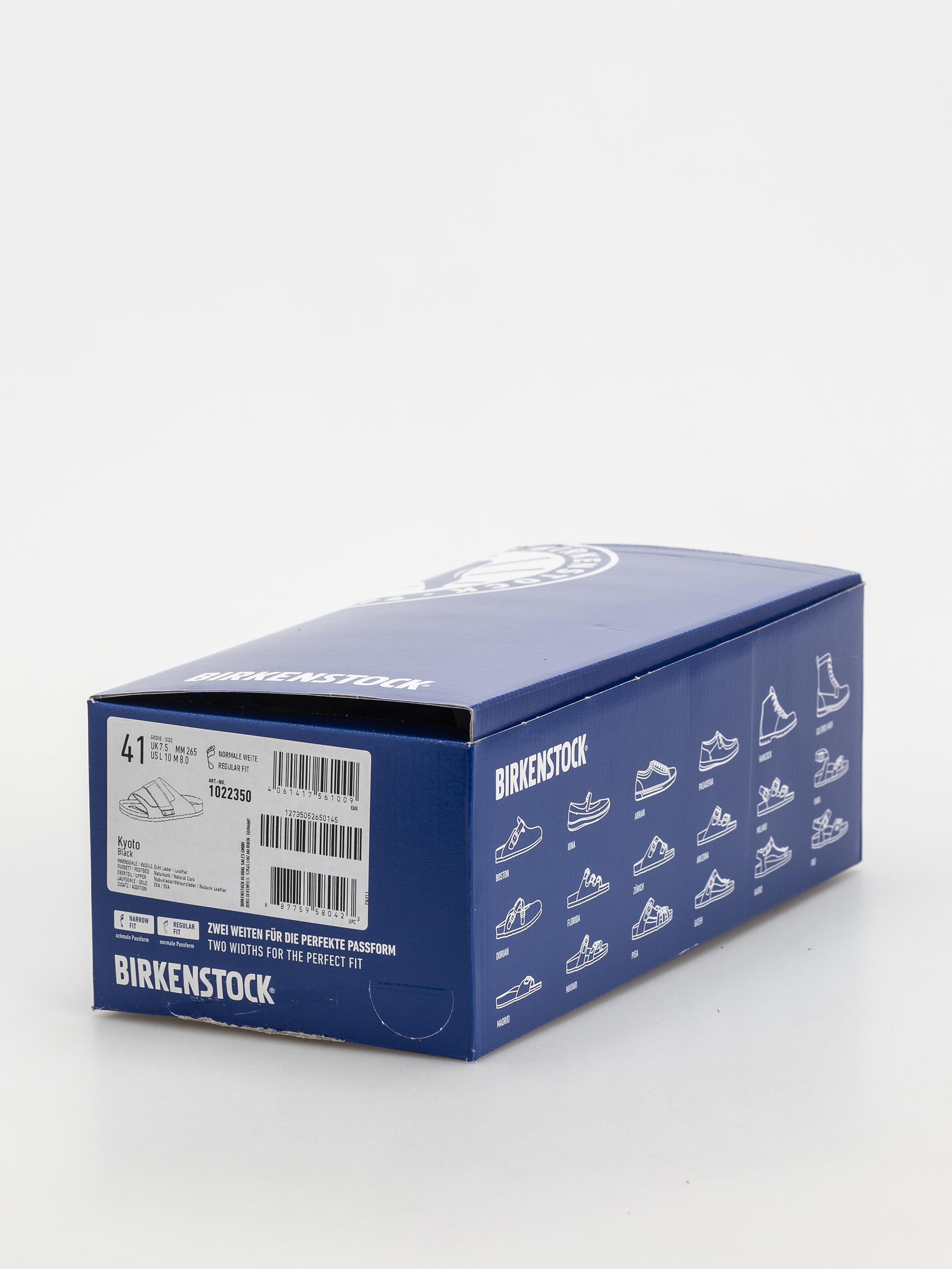 Шльопанці Birkenstock Kyoto Nubuck Suede Leather Regular (black)