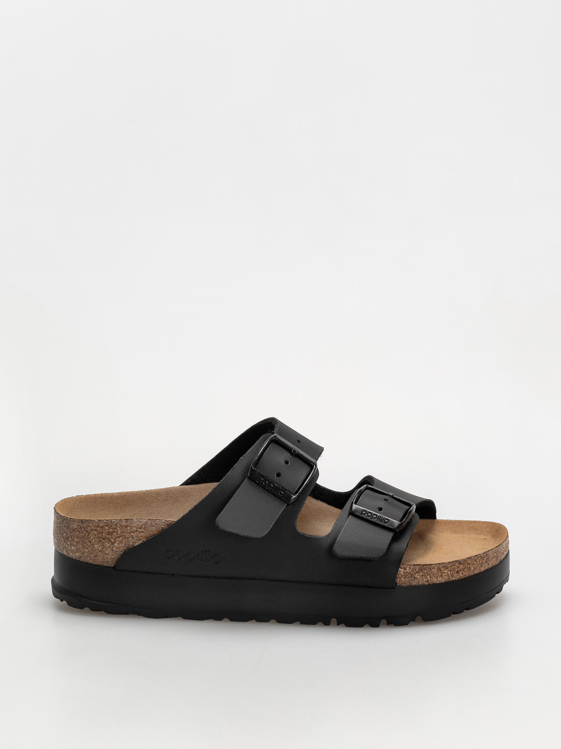 u0428u043bu044cu043eu043fu0430u043du0446u0456 Birkenstock Arizona Flex Platform Vegan Narrow Wmn (black)