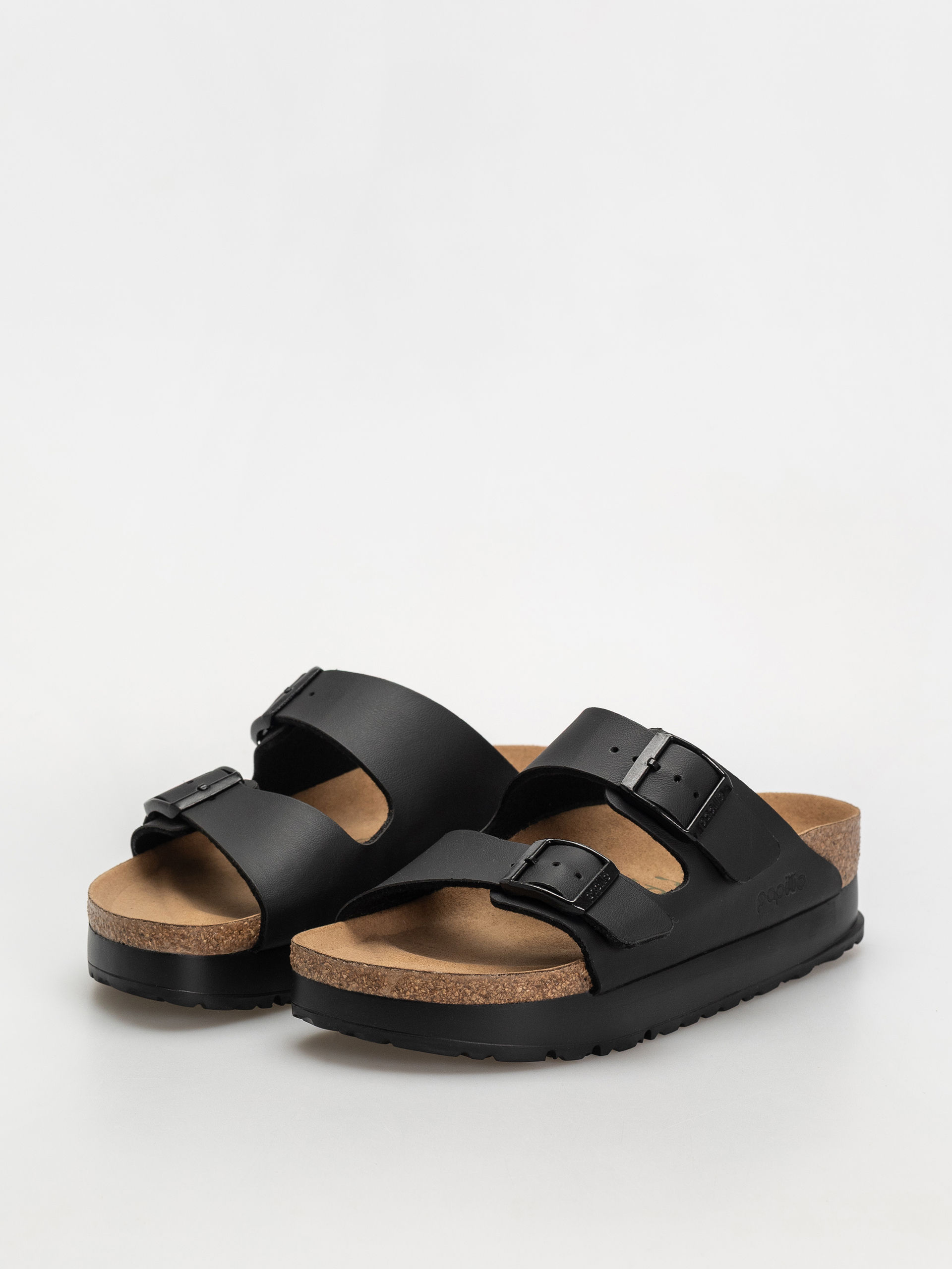 Шльопанці Birkenstock Arizona Flex Platform Vegan Narrow Wmn (black)