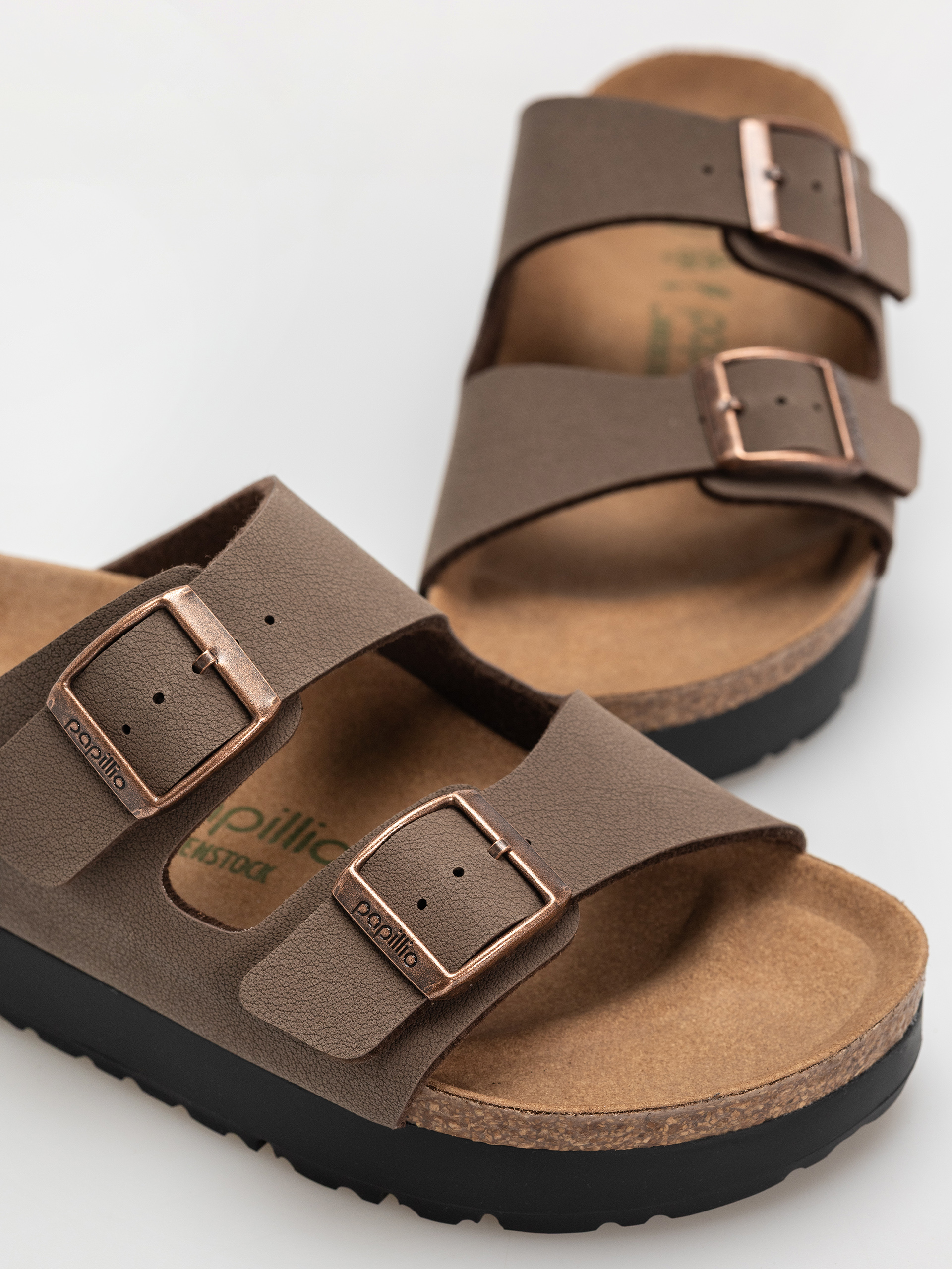 Шльопанці Birkenstock Arizona Flex Platform Vegan Narrow Wmn (mocca)