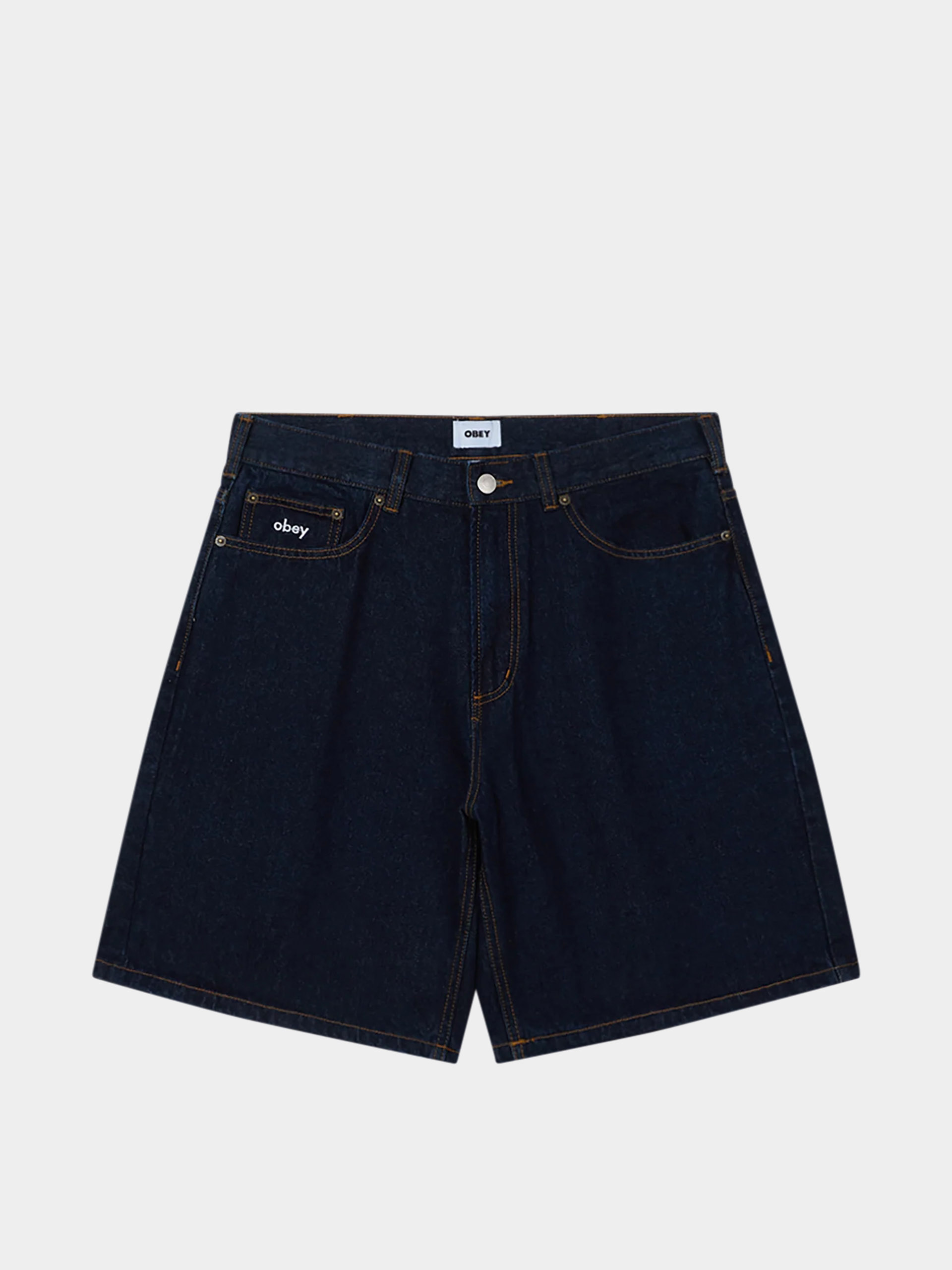 Шорти OBEY Bigwig Baggy Denim (rinse indigo)