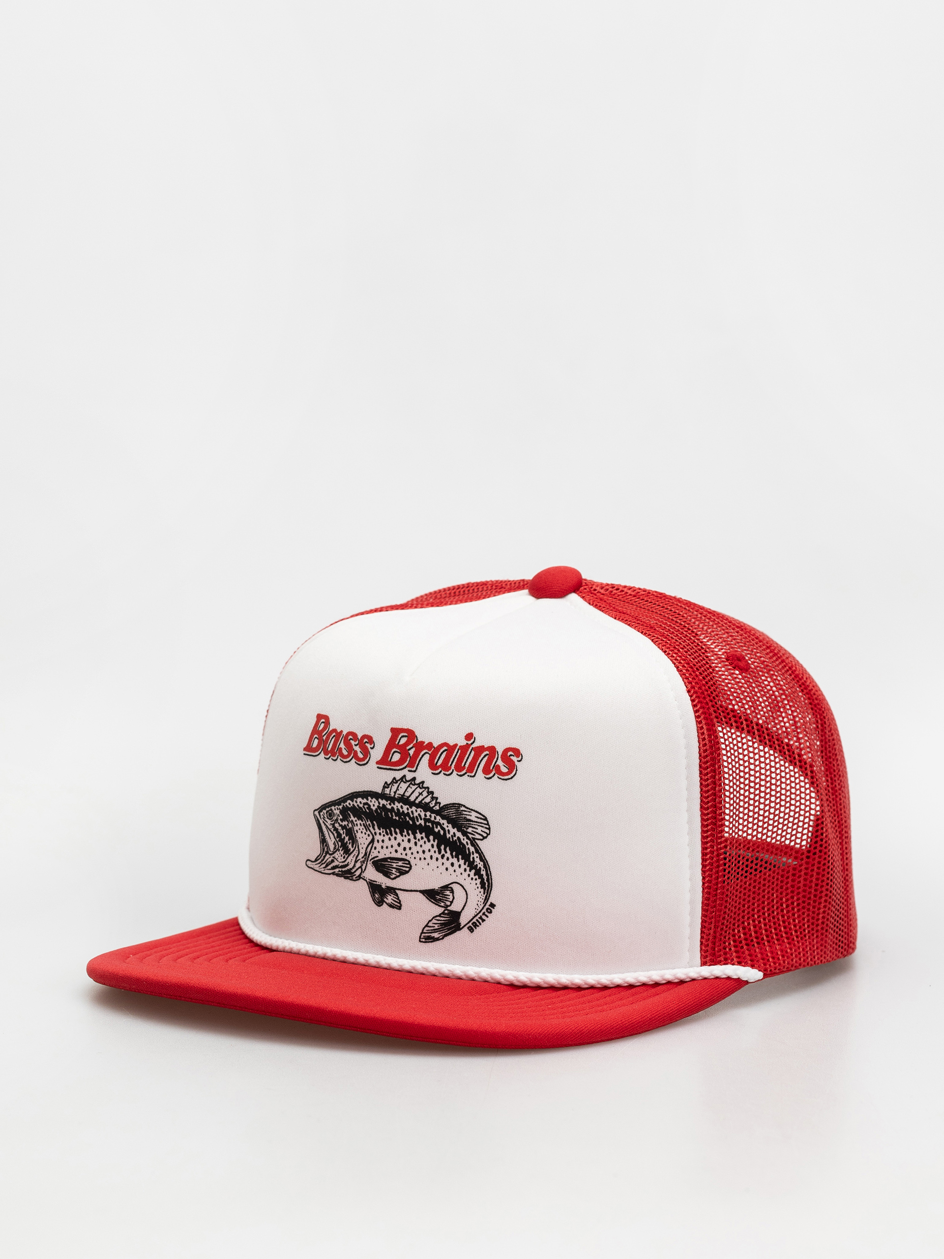 Кепка Brixton Bass Brains Ft Mp Trucker (crimson/white/crimson)