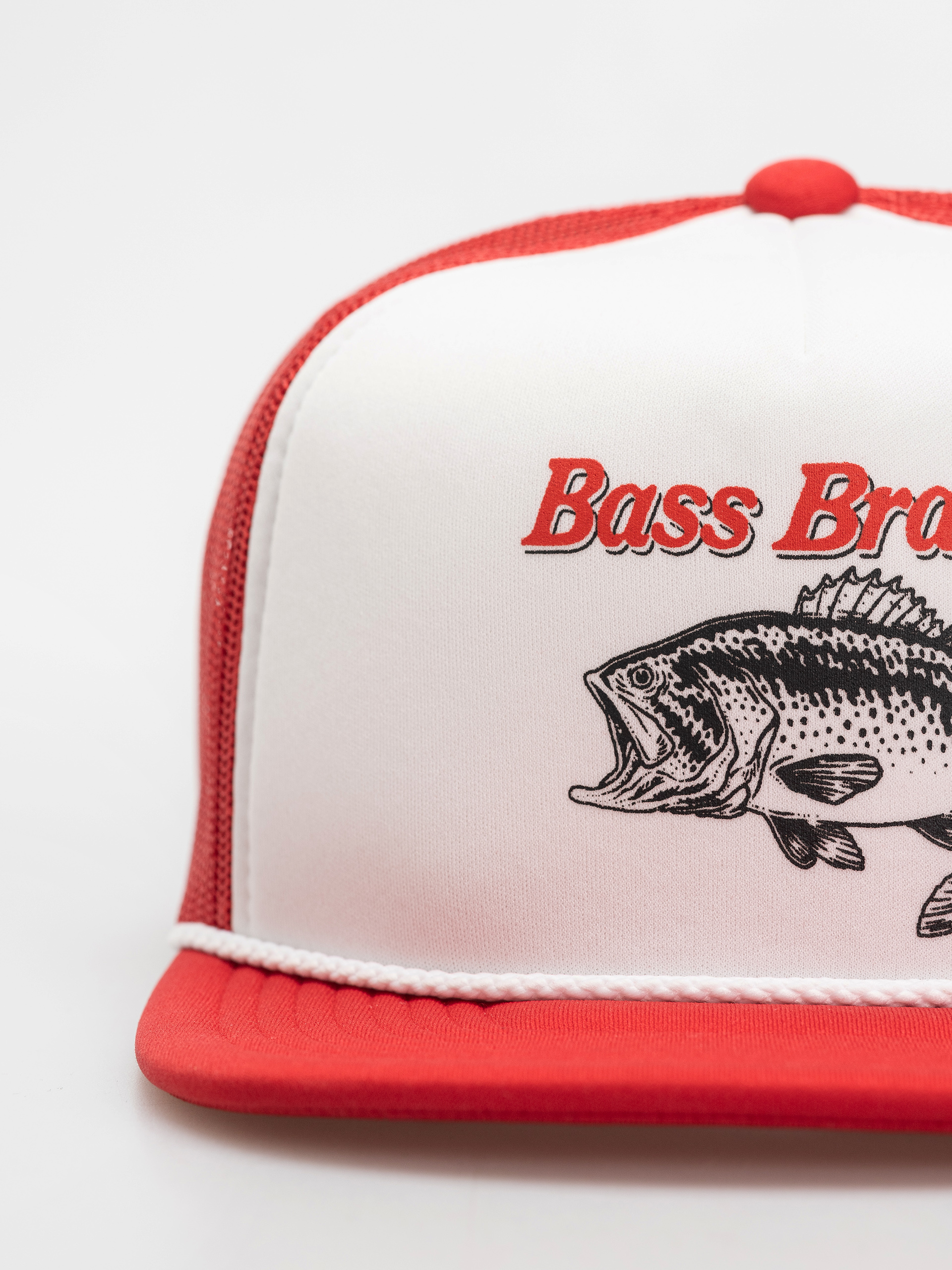 Кепка Brixton Bass Brains Ft Mp Trucker (crimson/white/crimson)