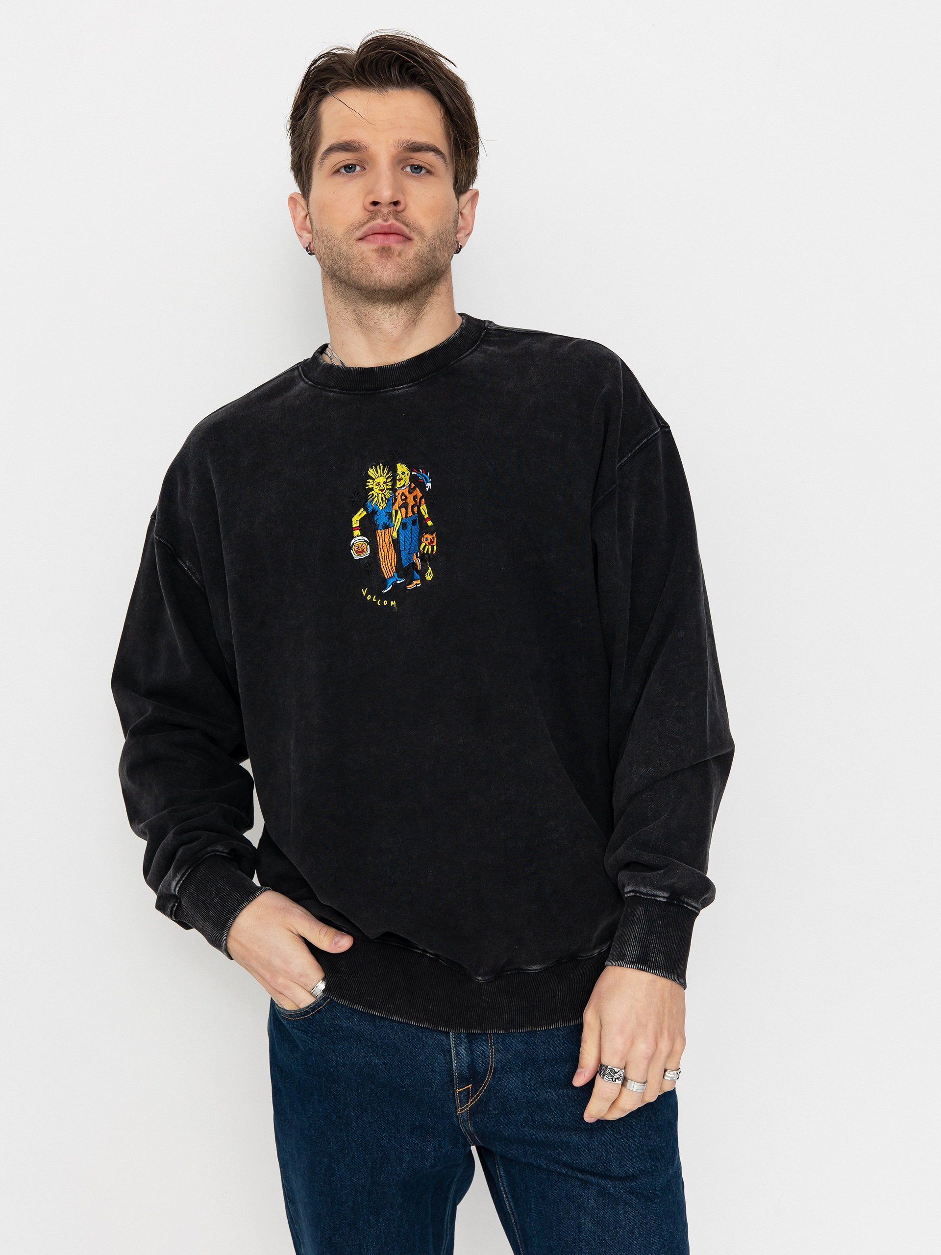 Світшот Volcom Fa Bob Mollema Crew (light acid black)