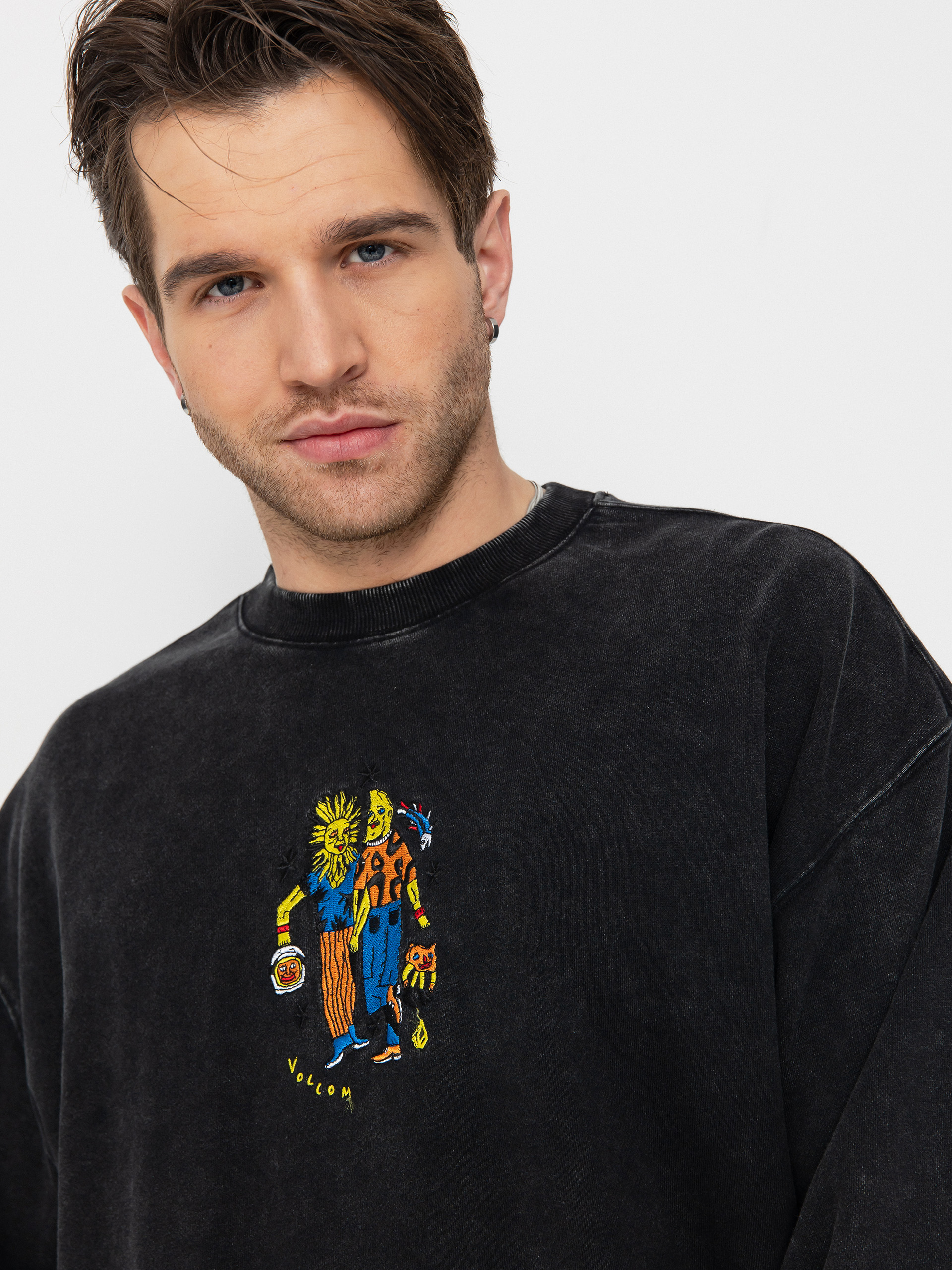 Світшот Volcom Fa Bob Mollema Crew (light acid black)