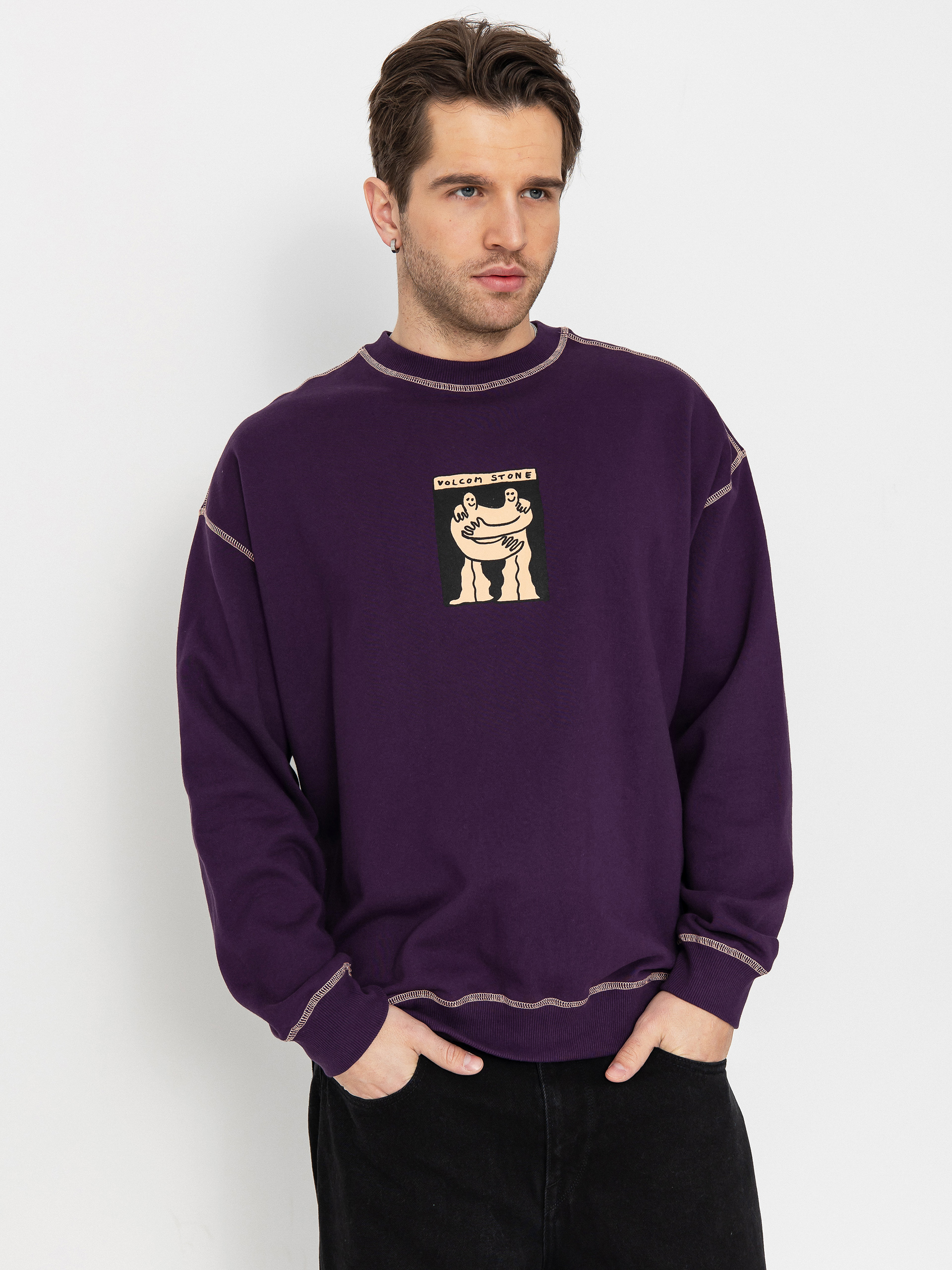 Світшот Volcom Podcol Crew (grape royale)