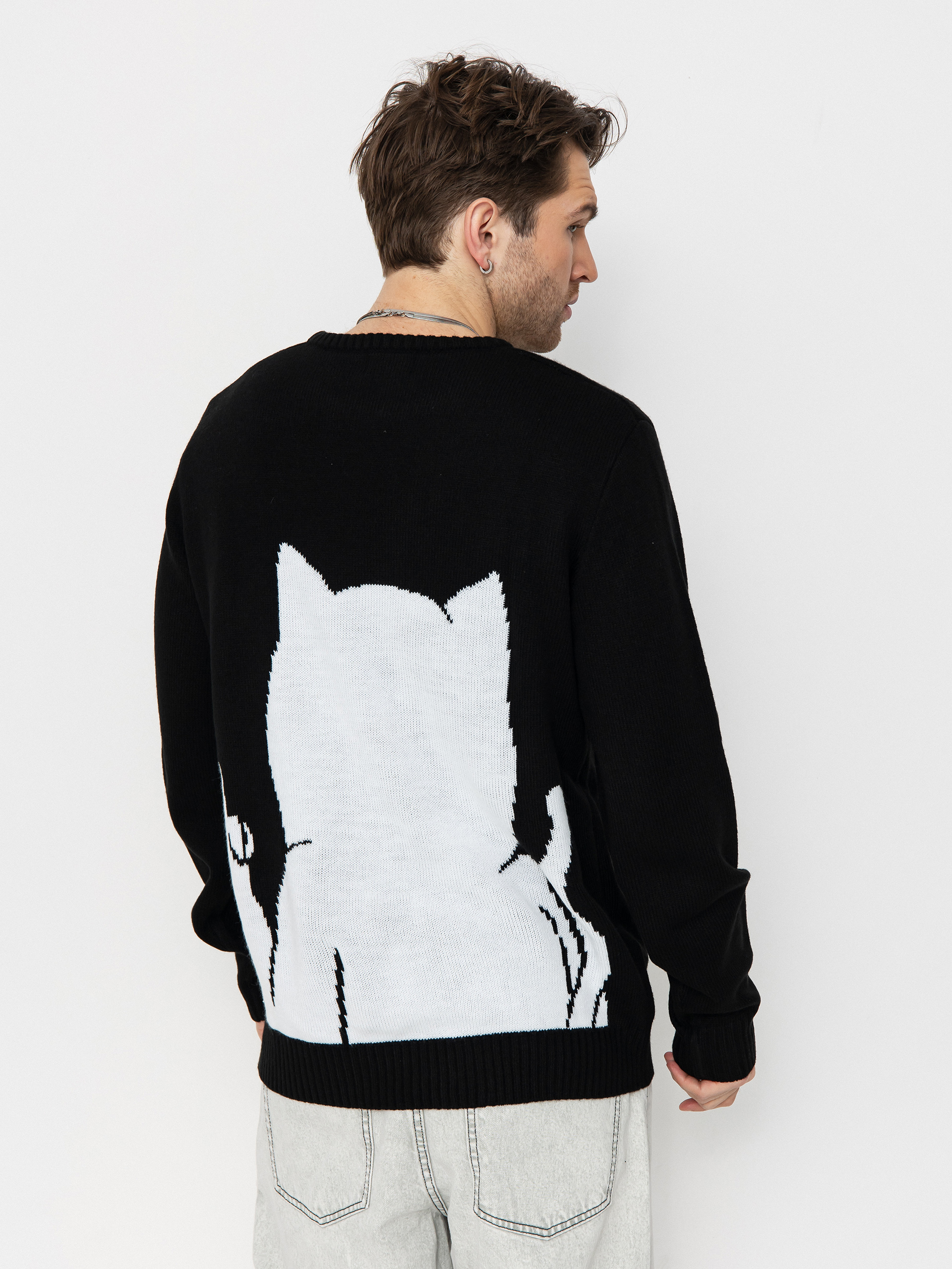 Светр RipNDip Lord Nermal Flippy Knitty (black)