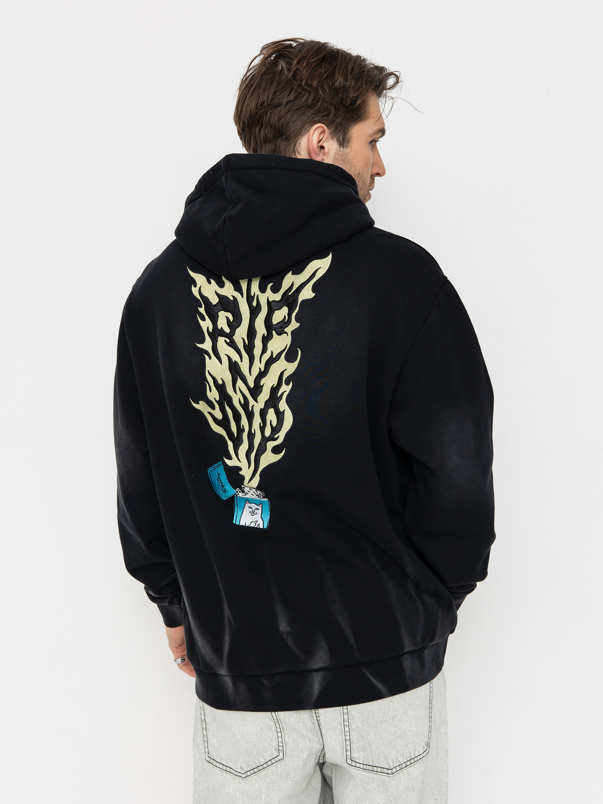 Худі RipNDip Ripnlit HD (black vintage wash)