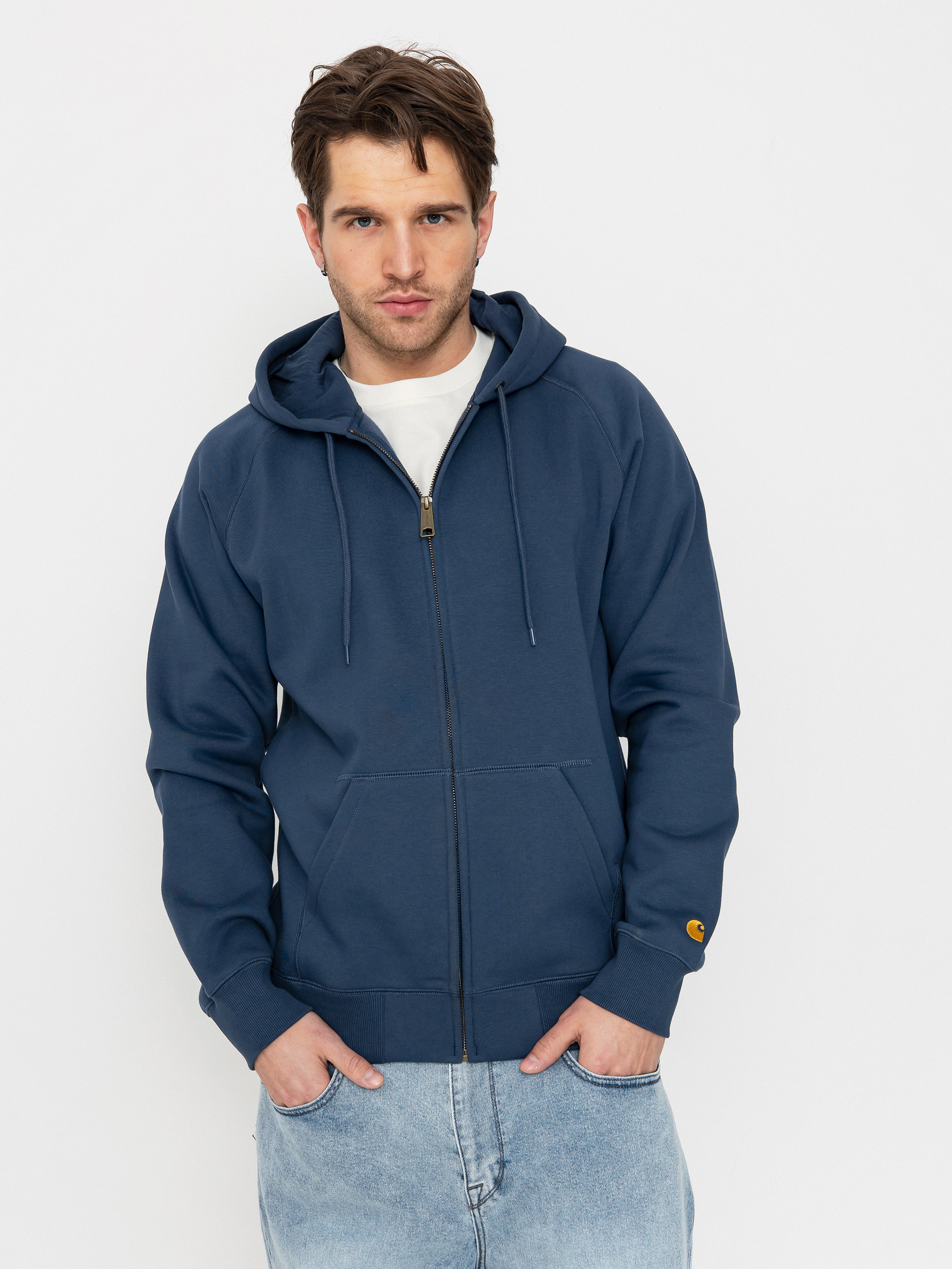 Худі Carhartt WIP Chase ZHD (dusky blue/gold)