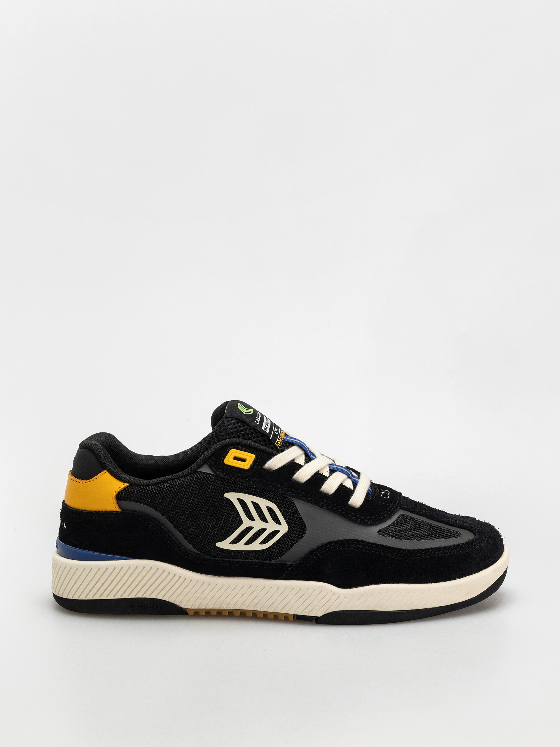 Взуття Cariuma Skategoat C25 Pro (black suede and mesh ivory logo yellow)