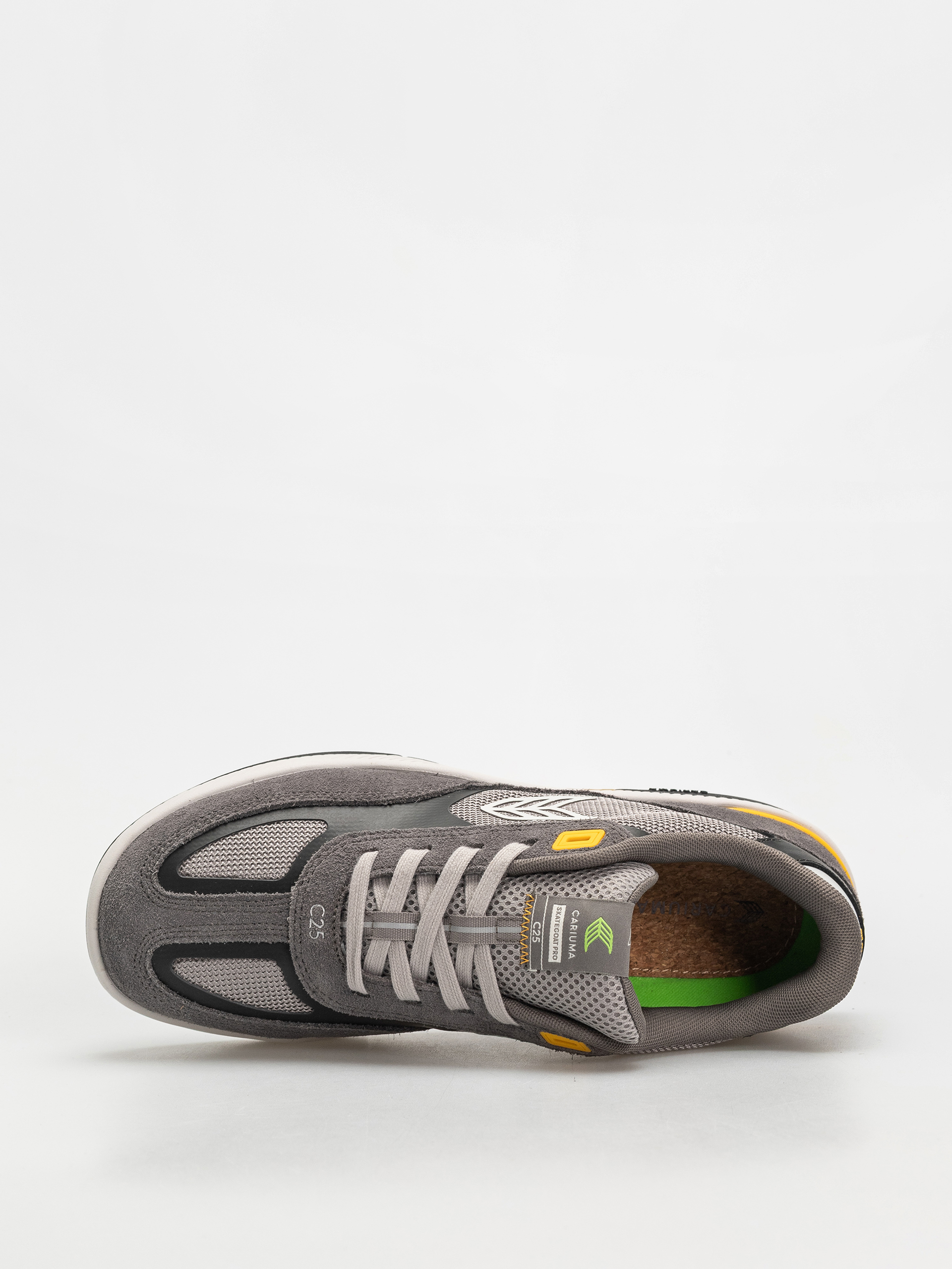 Взуття Cariuma Skategoat C25 Pro (charcoal grey suede light grey mesh ice logo yellow)
