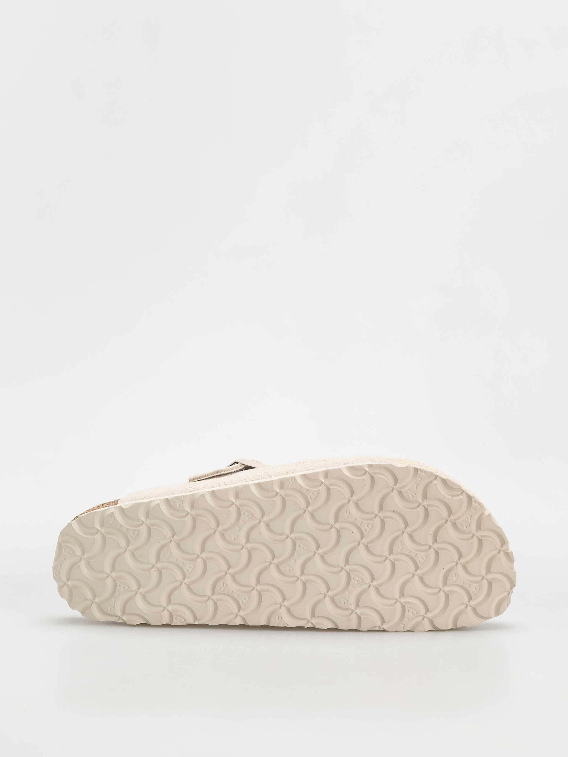 Шльопанці Birkenstock Boston Suede Leather Narrow Wmn (antique white)