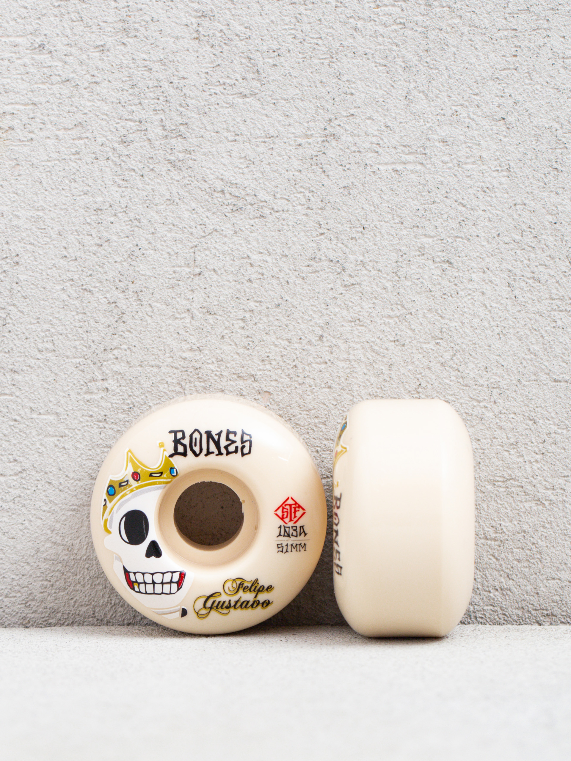 Колеса Bones Gustavo Notorious Streettech V1 103A (white)