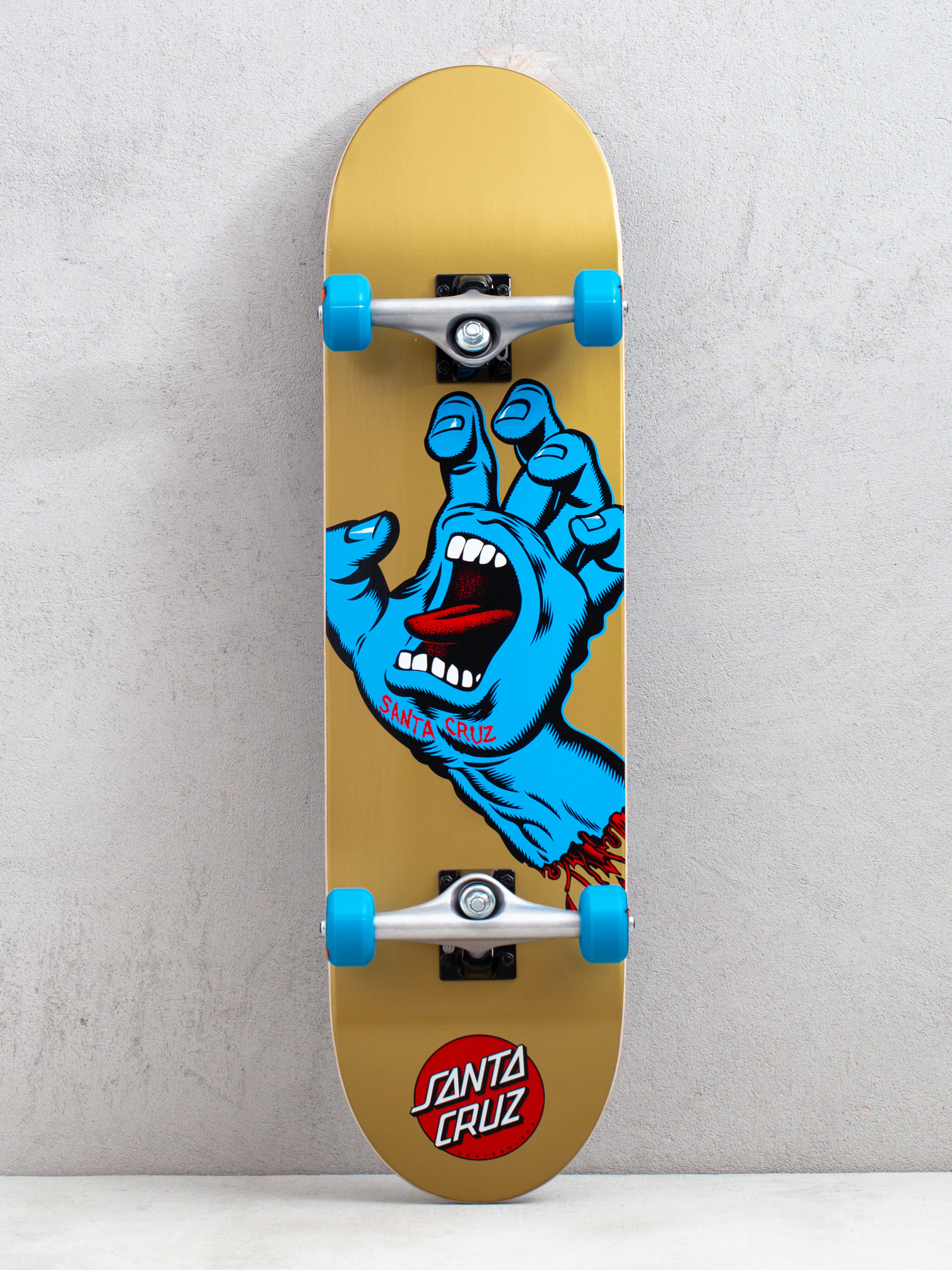 Скейтборд Santa Cruz Screaming Hand Large (gold)