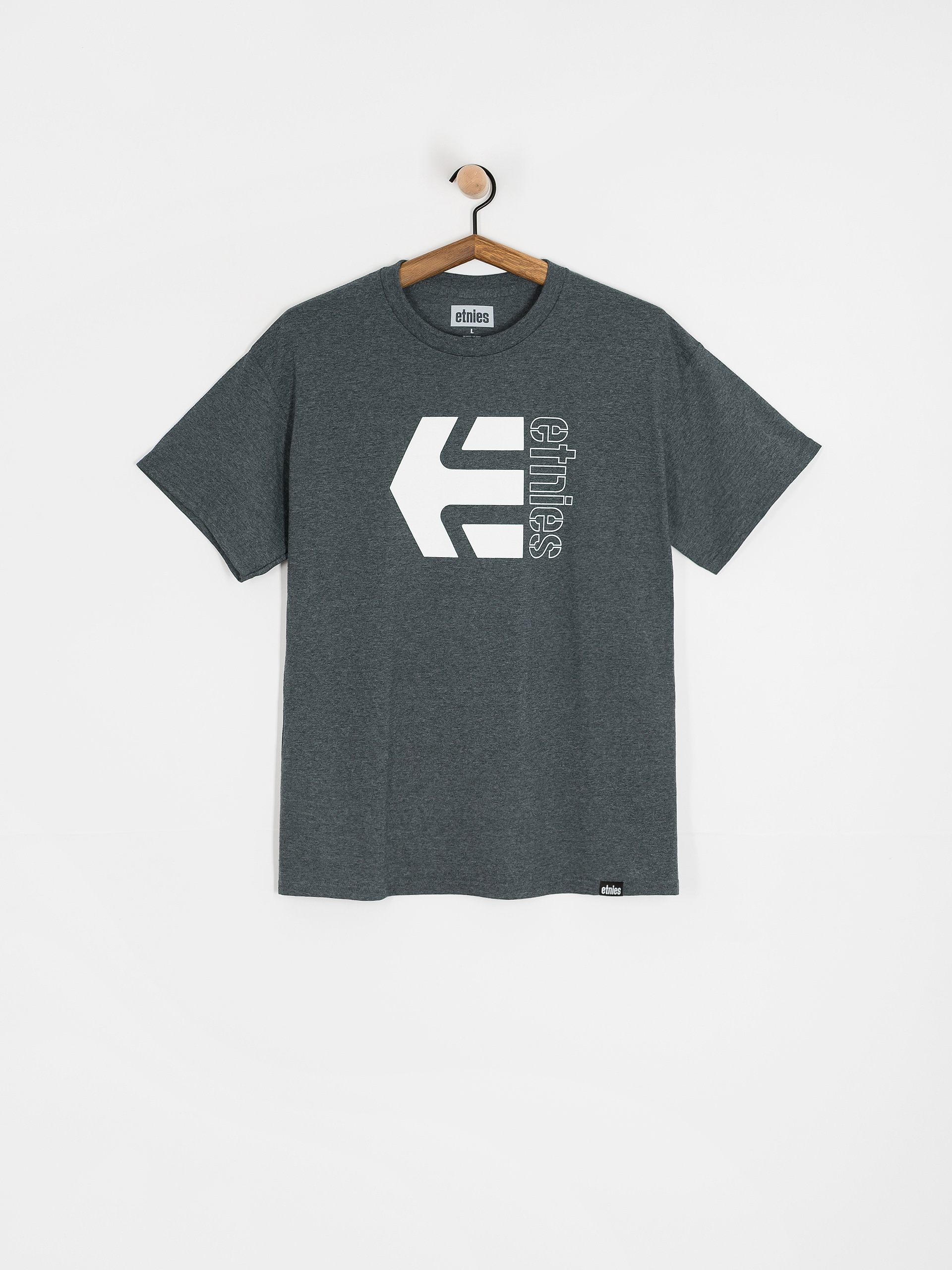 Футболка Etnies Corp Combo (dark grey/white)