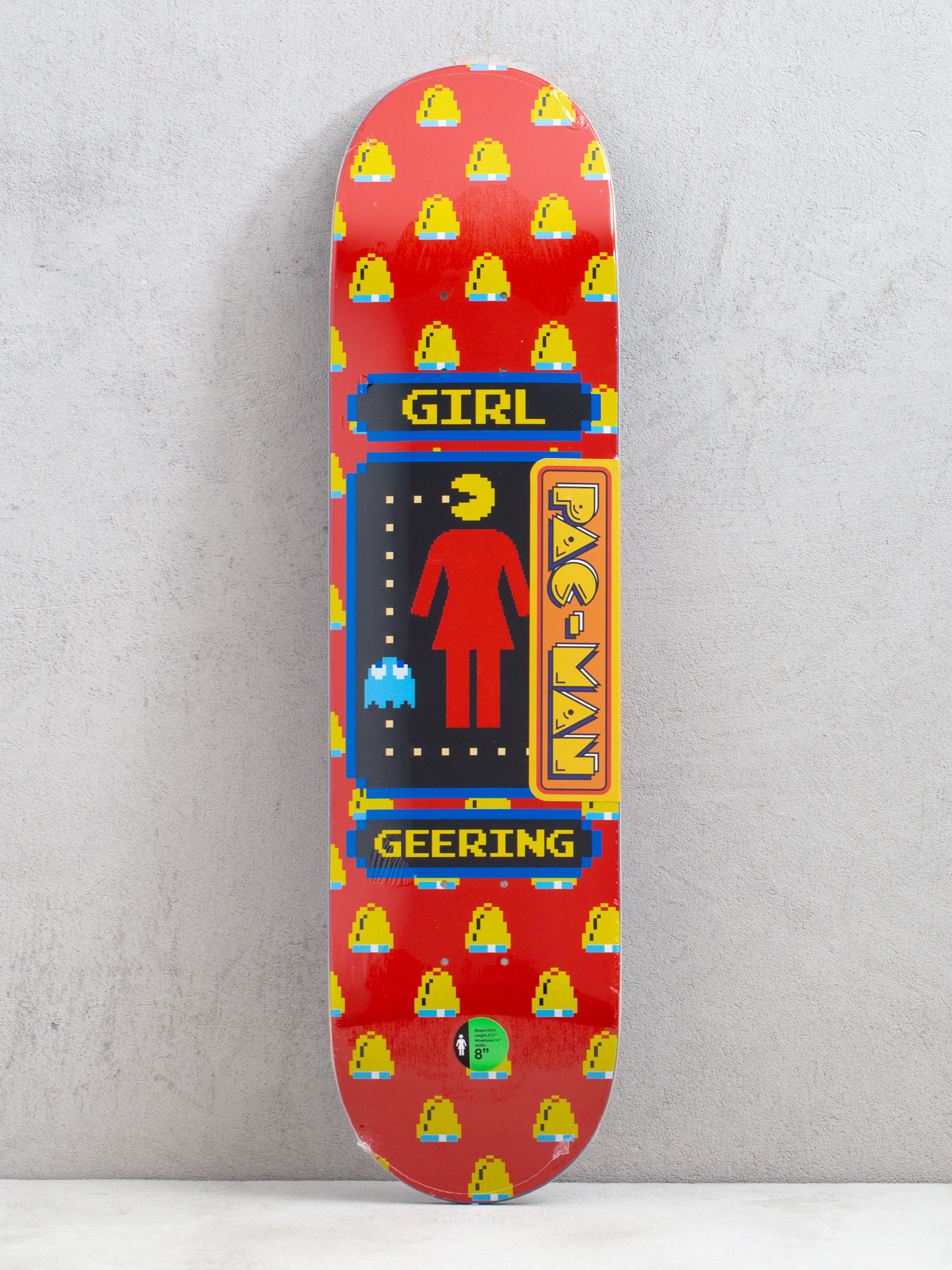 Декa Girl Skateboard Geering Pac Man (red)