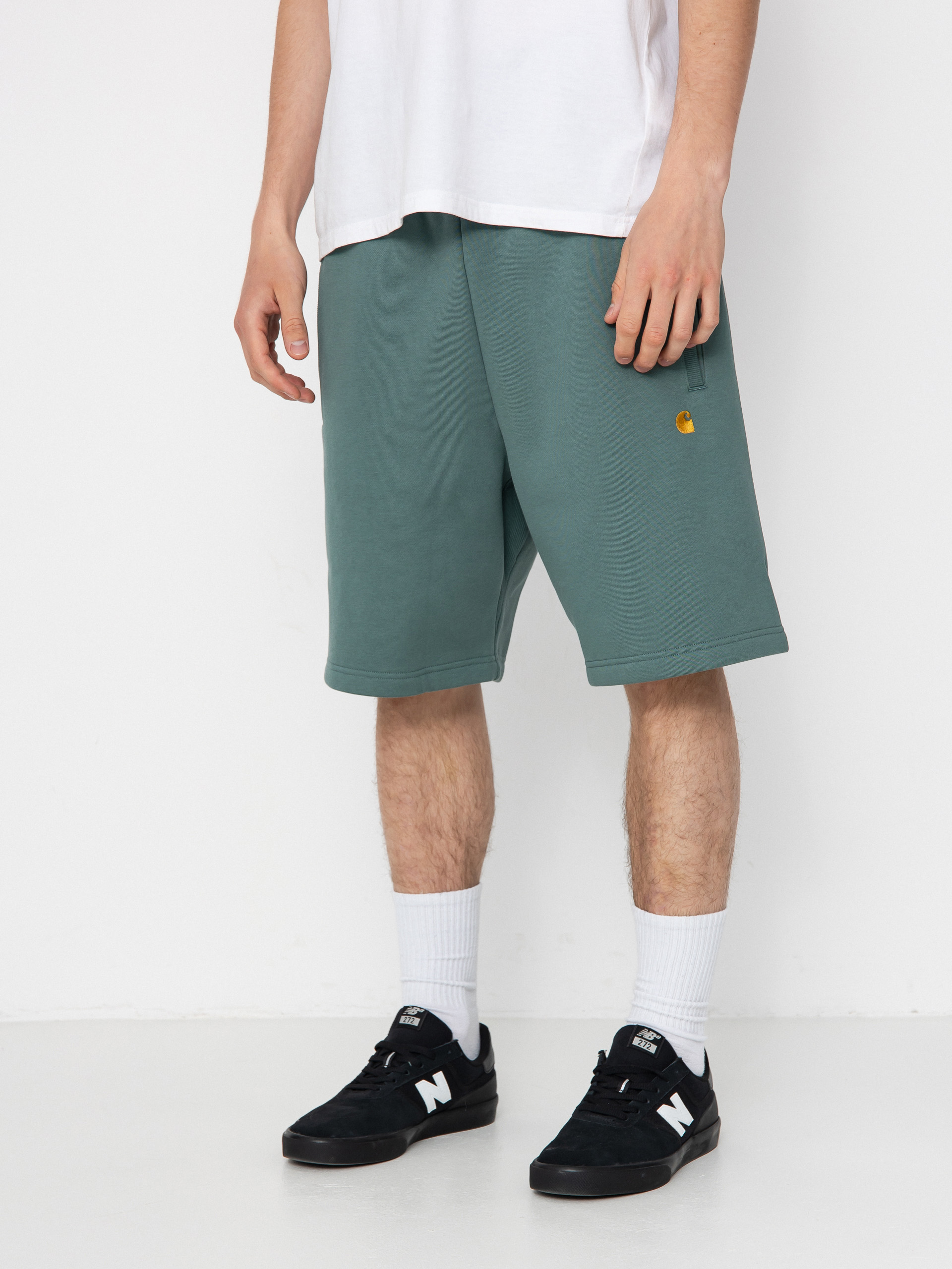 Шорти Carhartt WIP Chase (silver pine/gold)