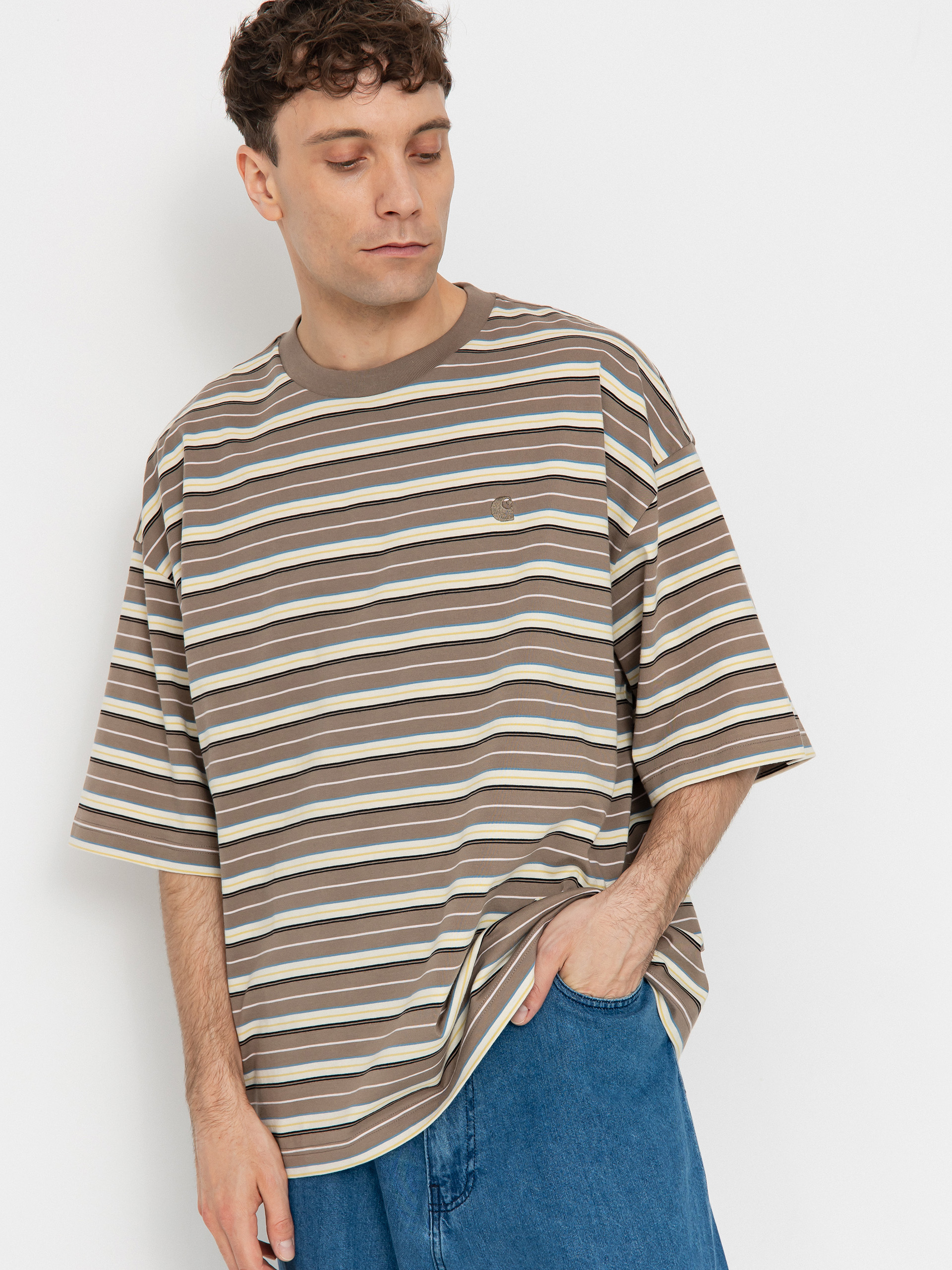 Футболка Carhartt WIP Nathan (nathan stripe/branch)