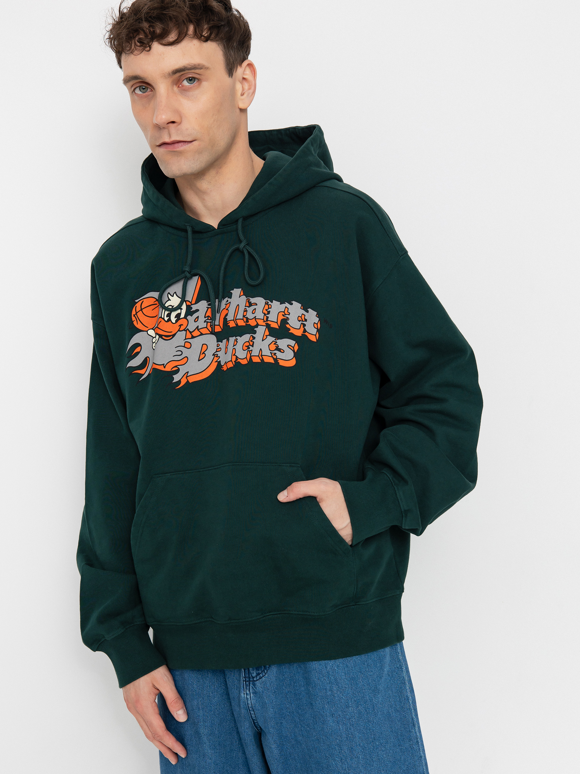 Худі Carhartt WIP Flaming Ducks HD (conifer)