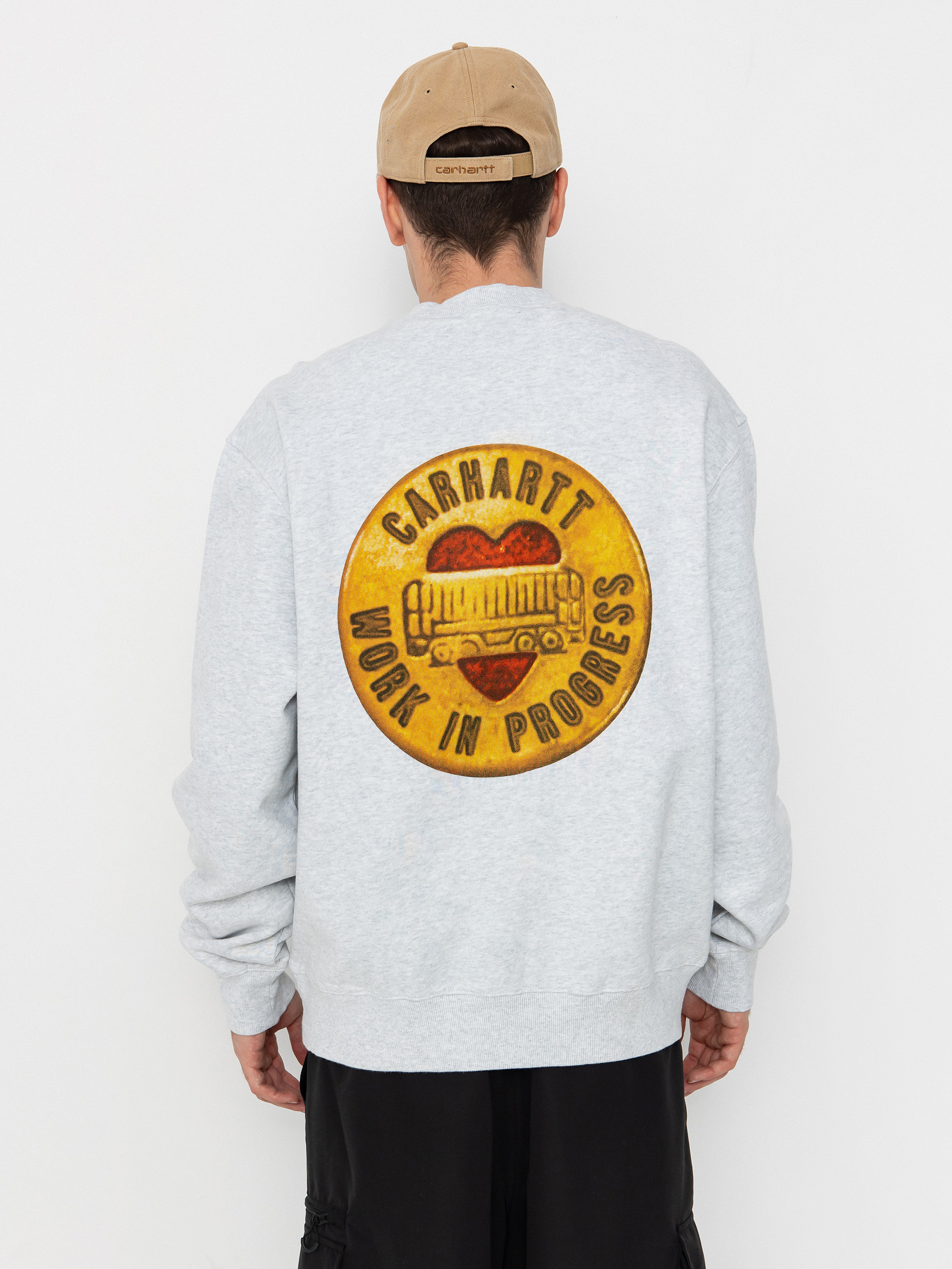 Світшот Carhartt WIP Button (ash heather)