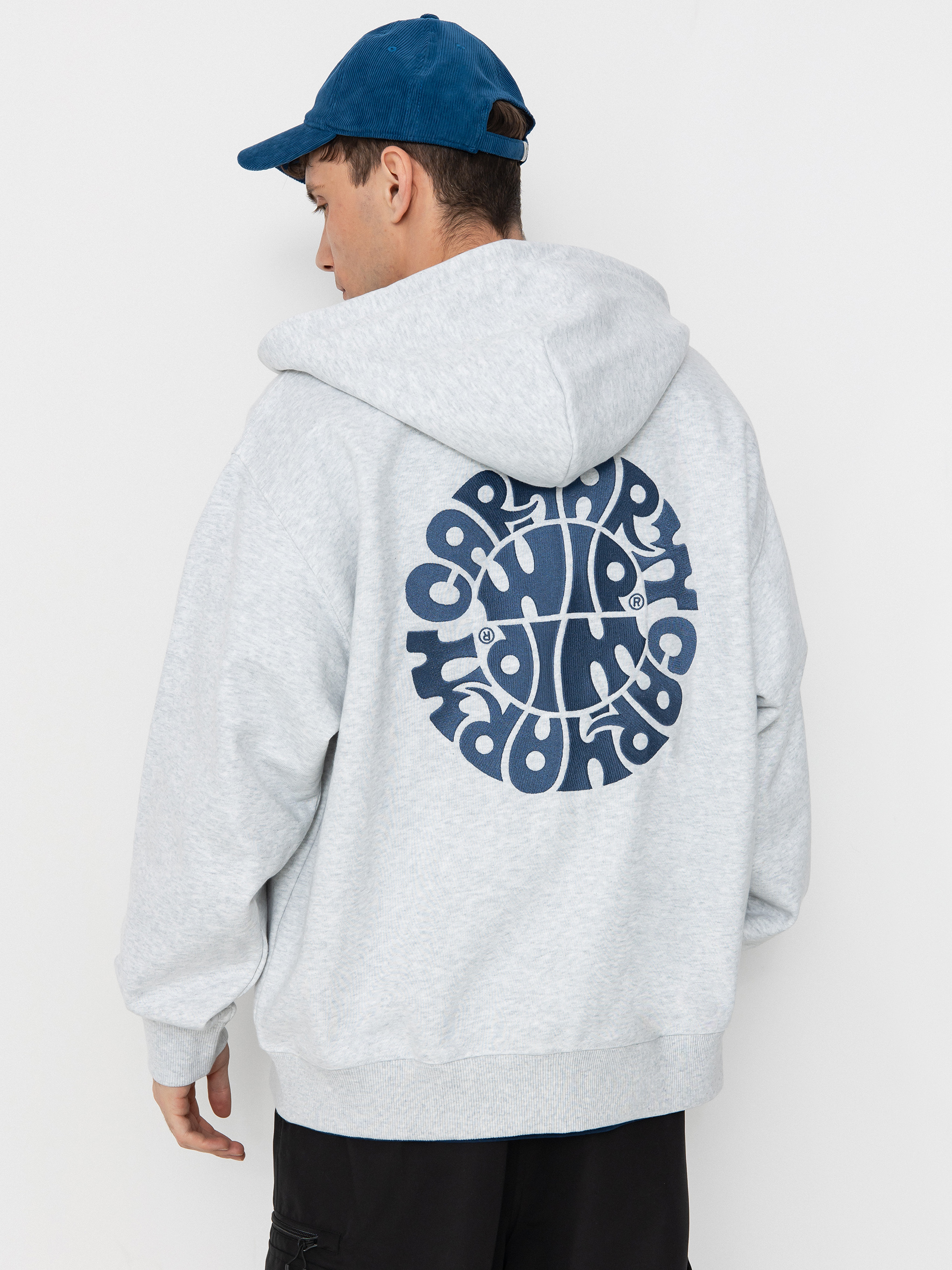 Худі Carhartt WIP Jazzy ZHD (ash heather/blue iris)