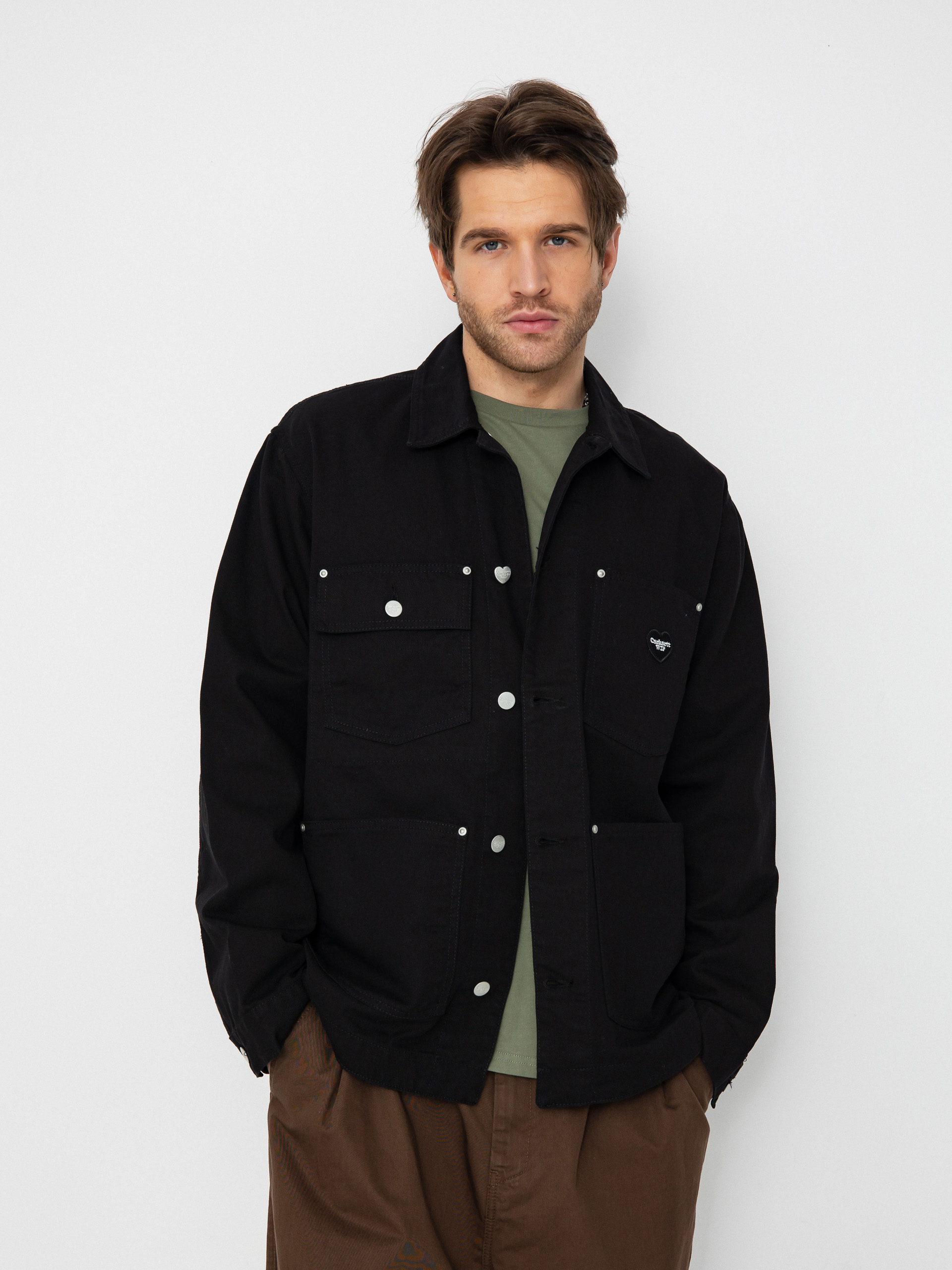 新品 L Carhartt WIP カーハート DREWE CHORE COAT Куртка Carhartt WIP Drewe Chore Coat - чорний (black)