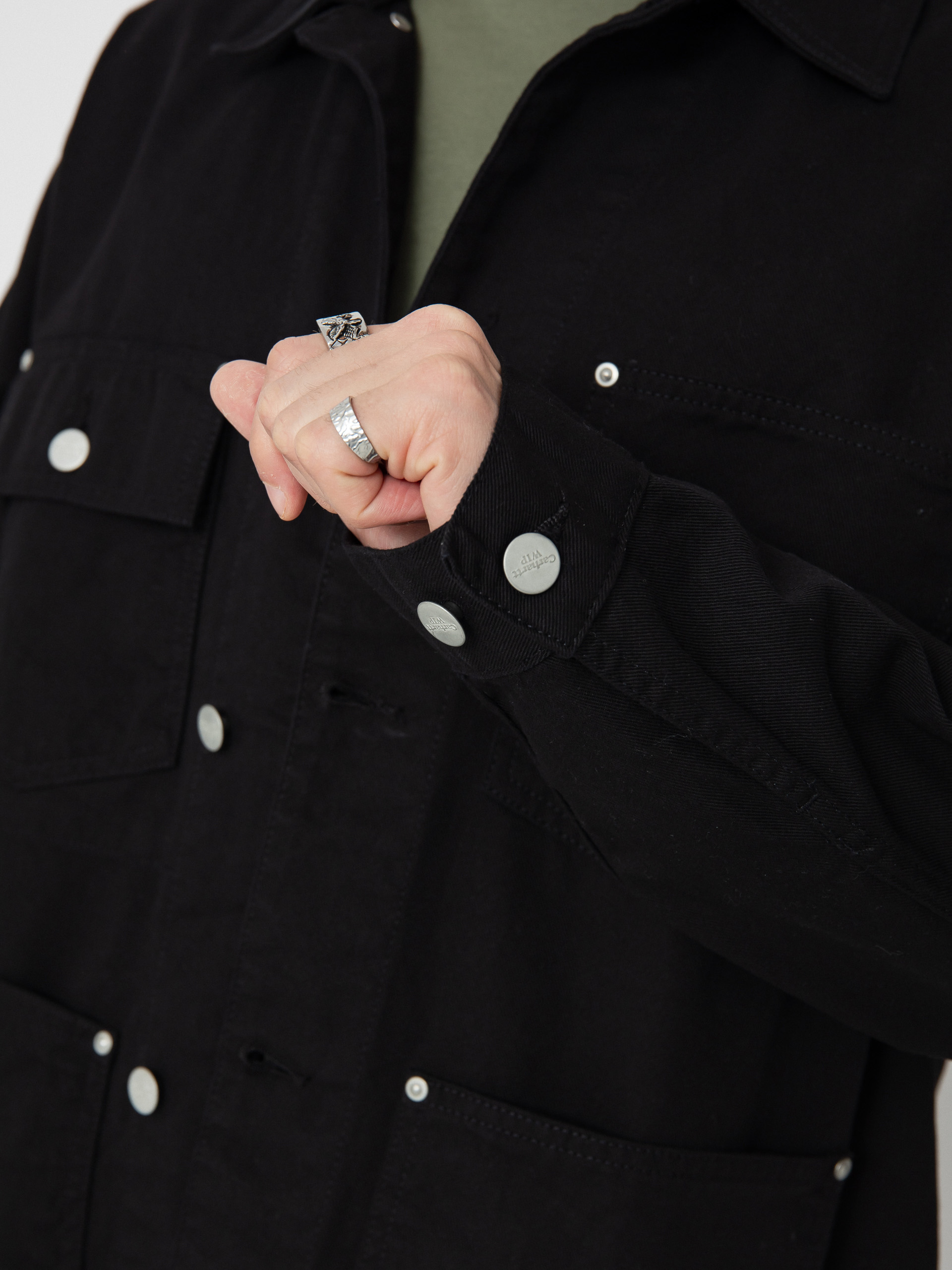 Куртка Carhartt WIP Drewe Chore Coat - чорний (black)