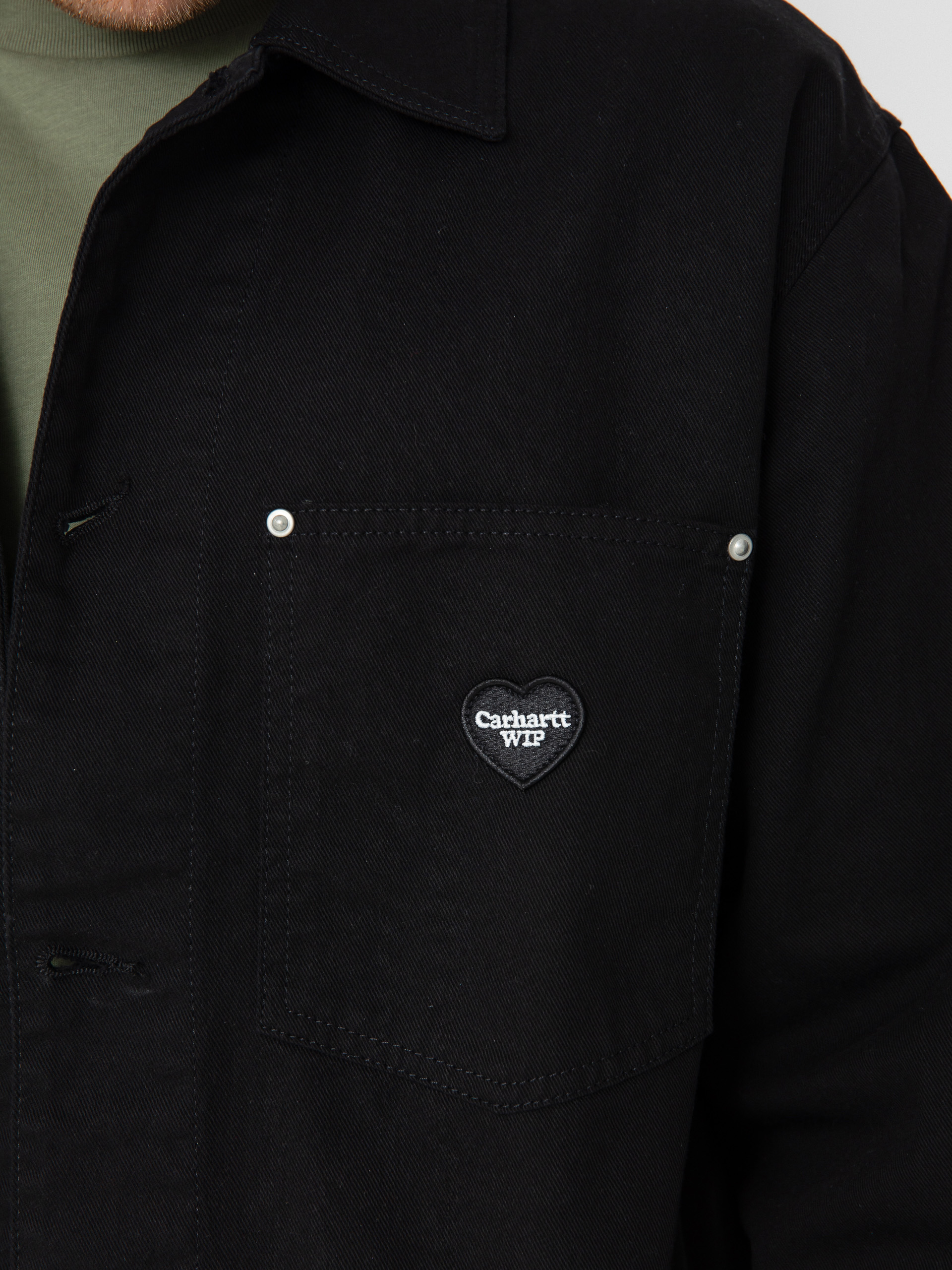 Куртка Carhartt WIP Drewe Chore Coat - чорний (black)
